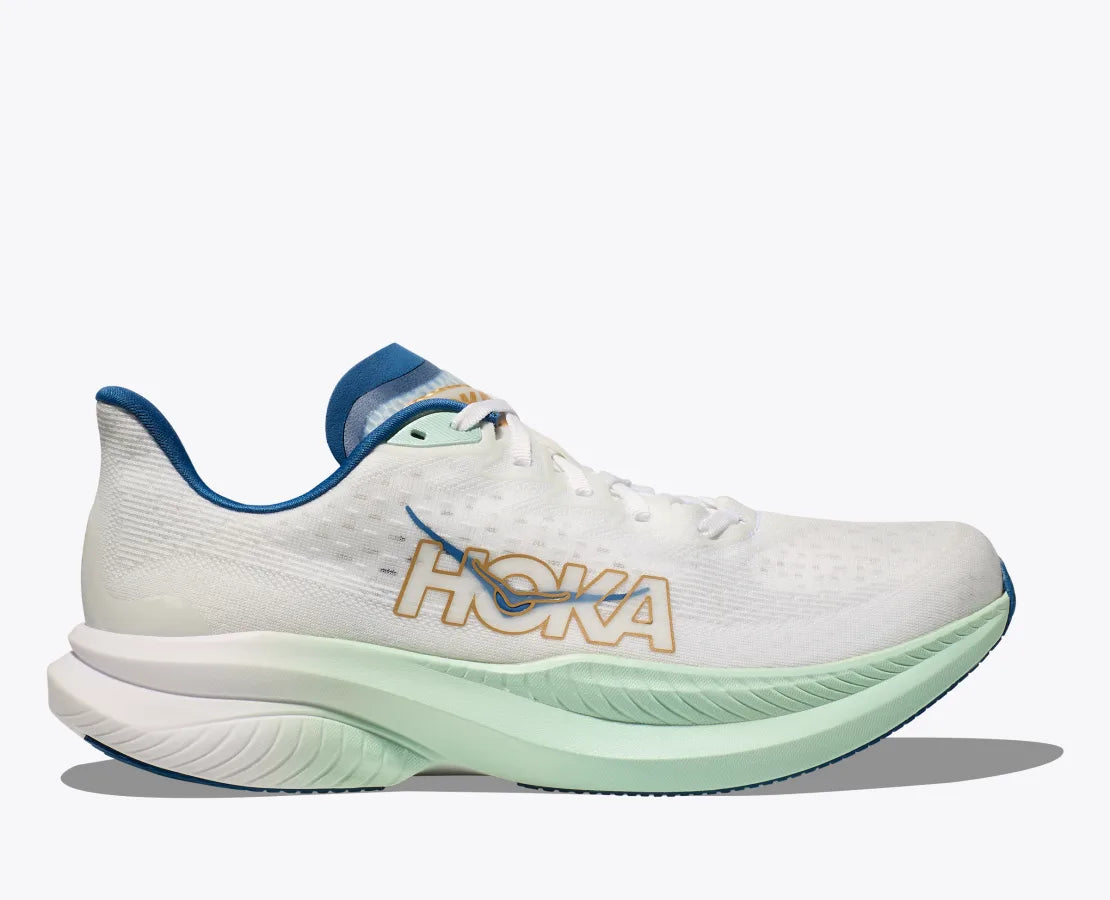 MEN'S HOKA MACH 6 | FROST / GOLD
