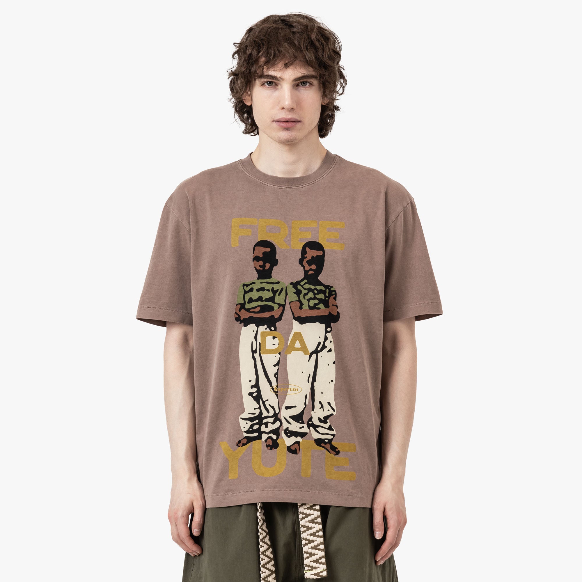 Supervsn Free Da Yute T-Shirt / Aloewood