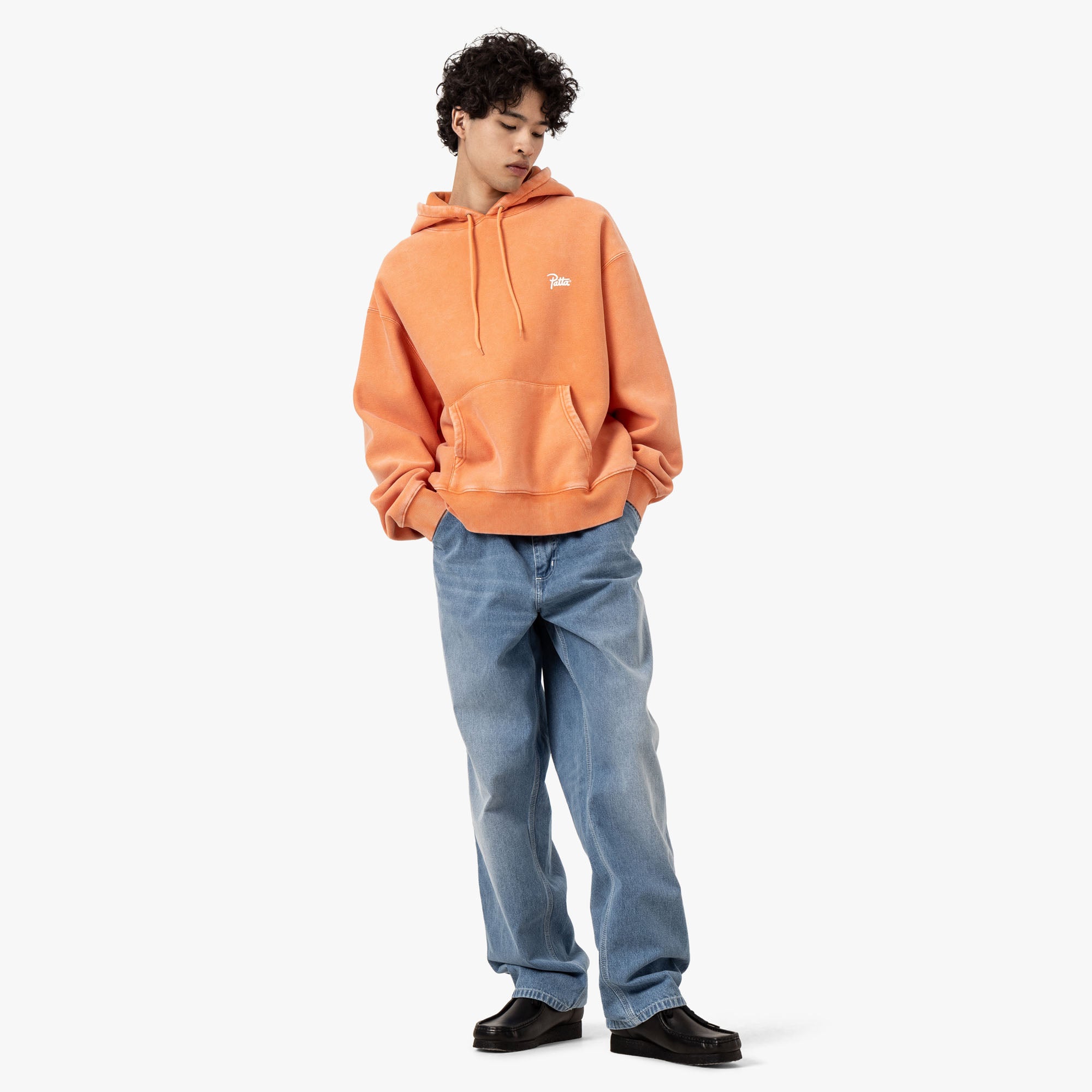 Patta Classic Washed Hooded Sweater Melon