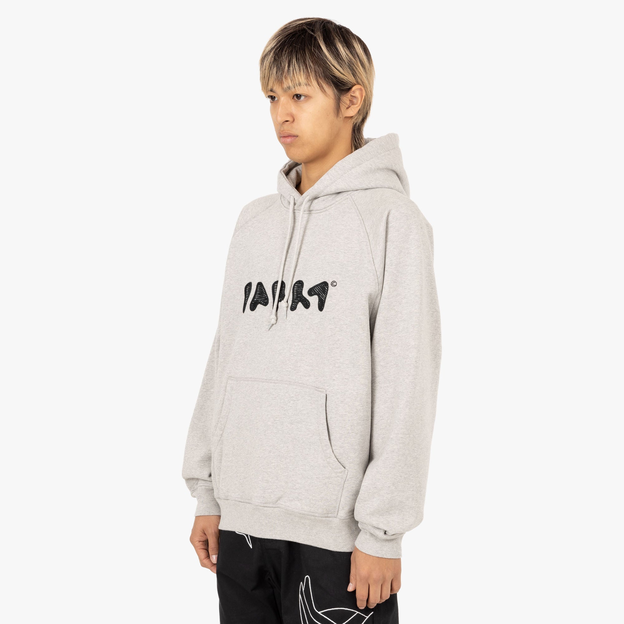 by Parra Blob Logo Hooded Sweatshirt / Heather Grey