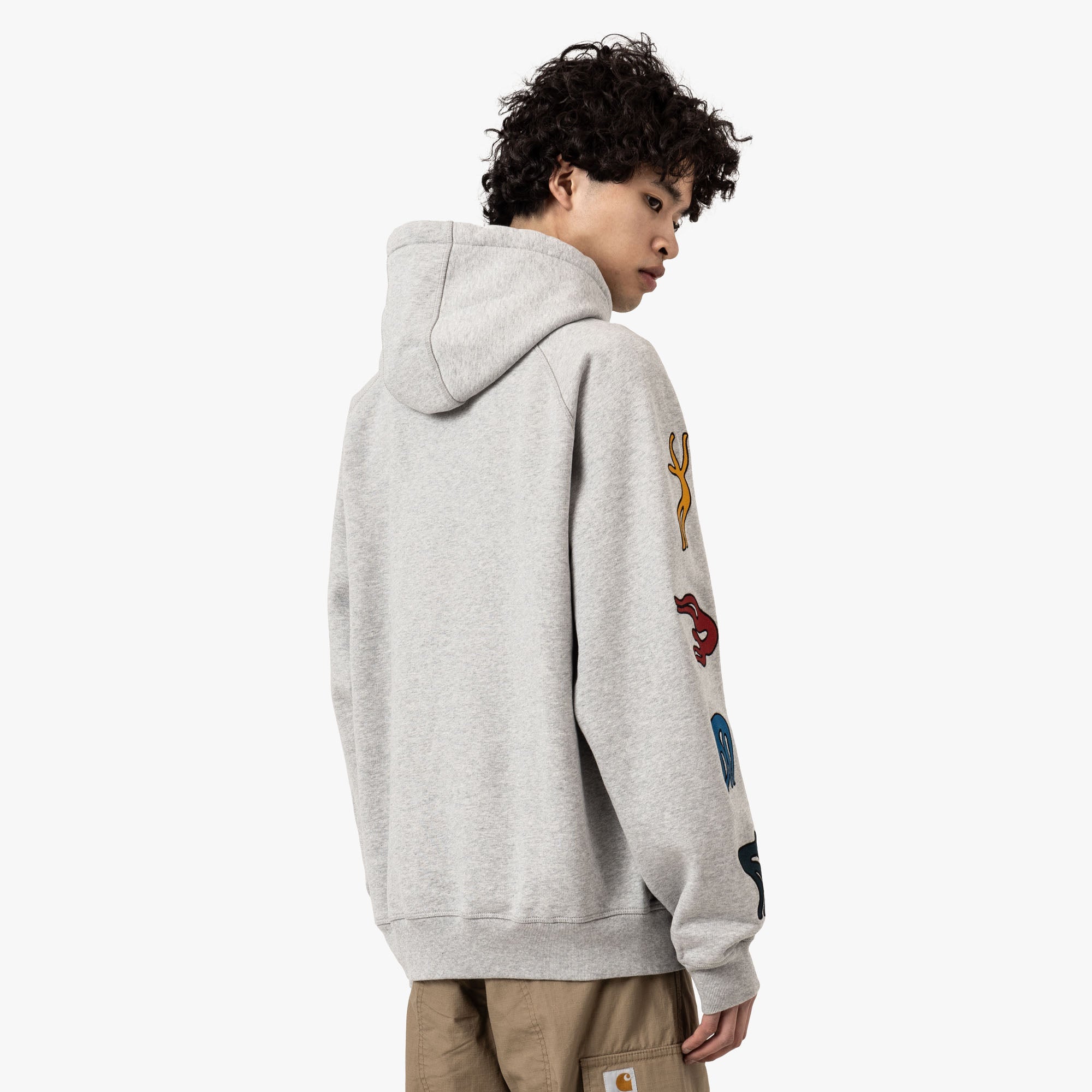 by Parra La Chambre Hoodie Heather Grey