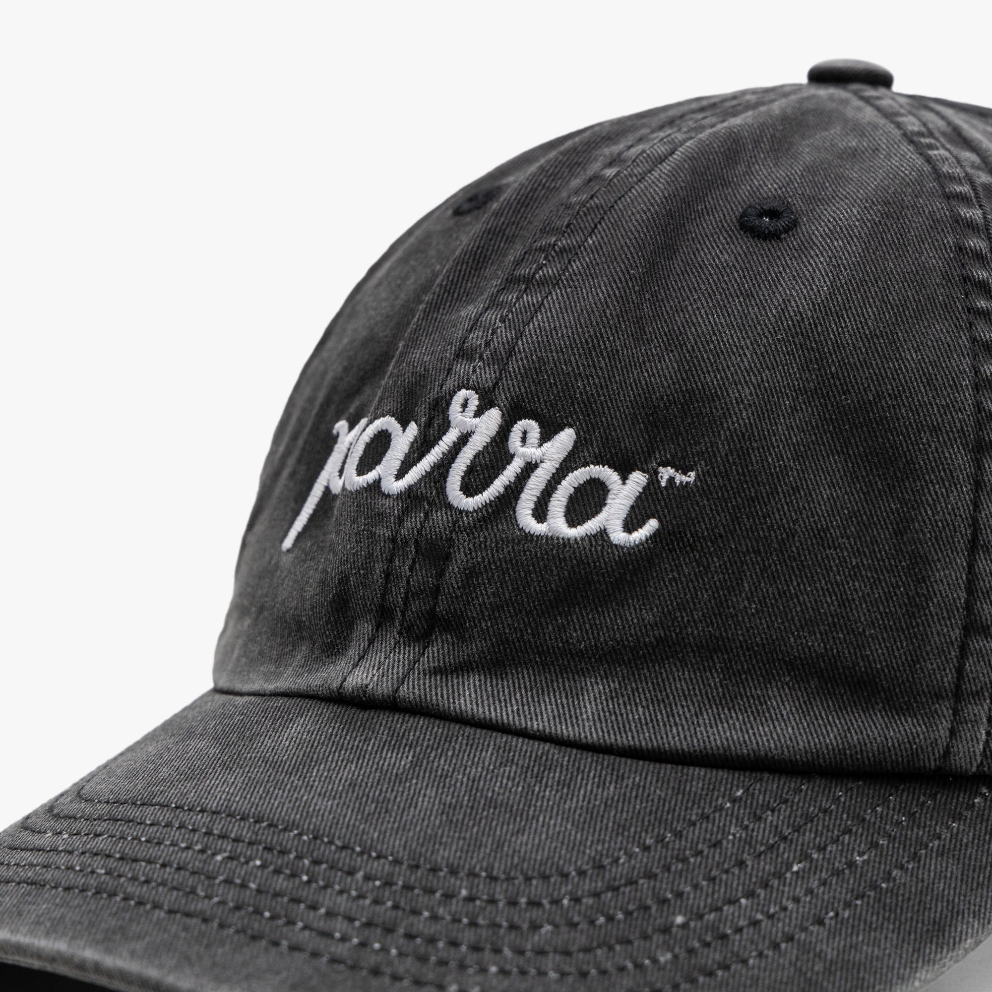 by Parra Scripted Hat Washed Black
