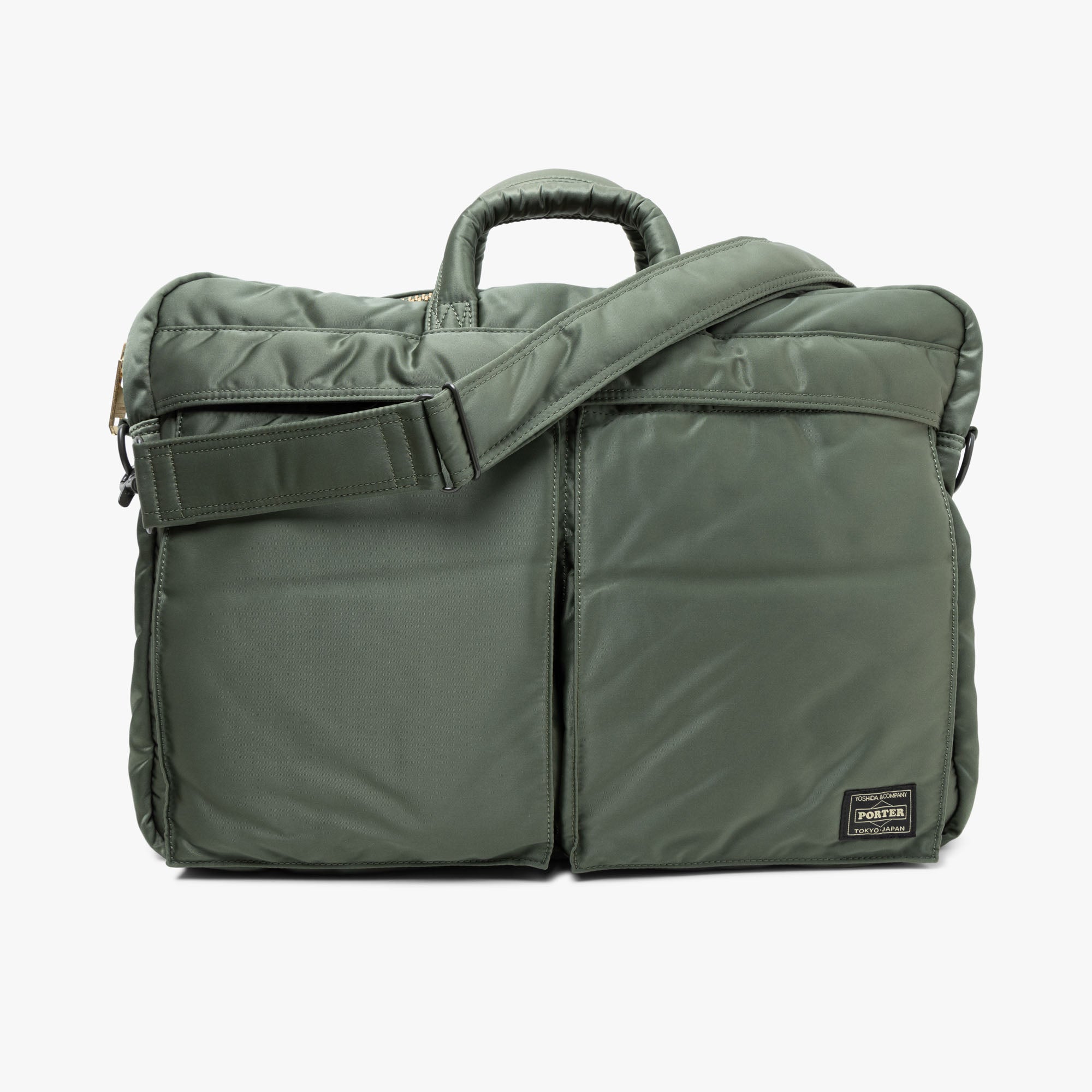 Porter Tanker 2WAY Briefcase / Sage Green