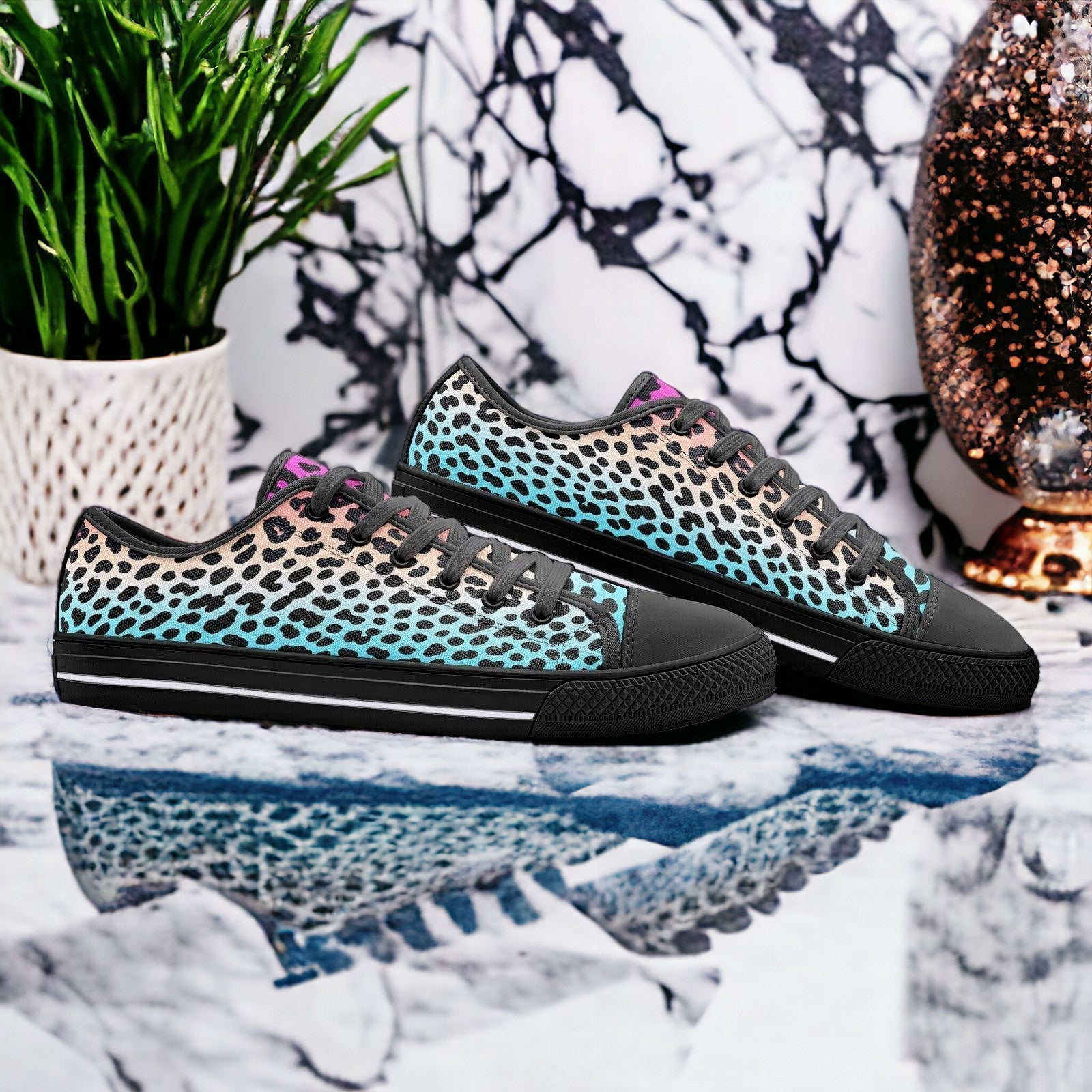 Gradient Leopard Print