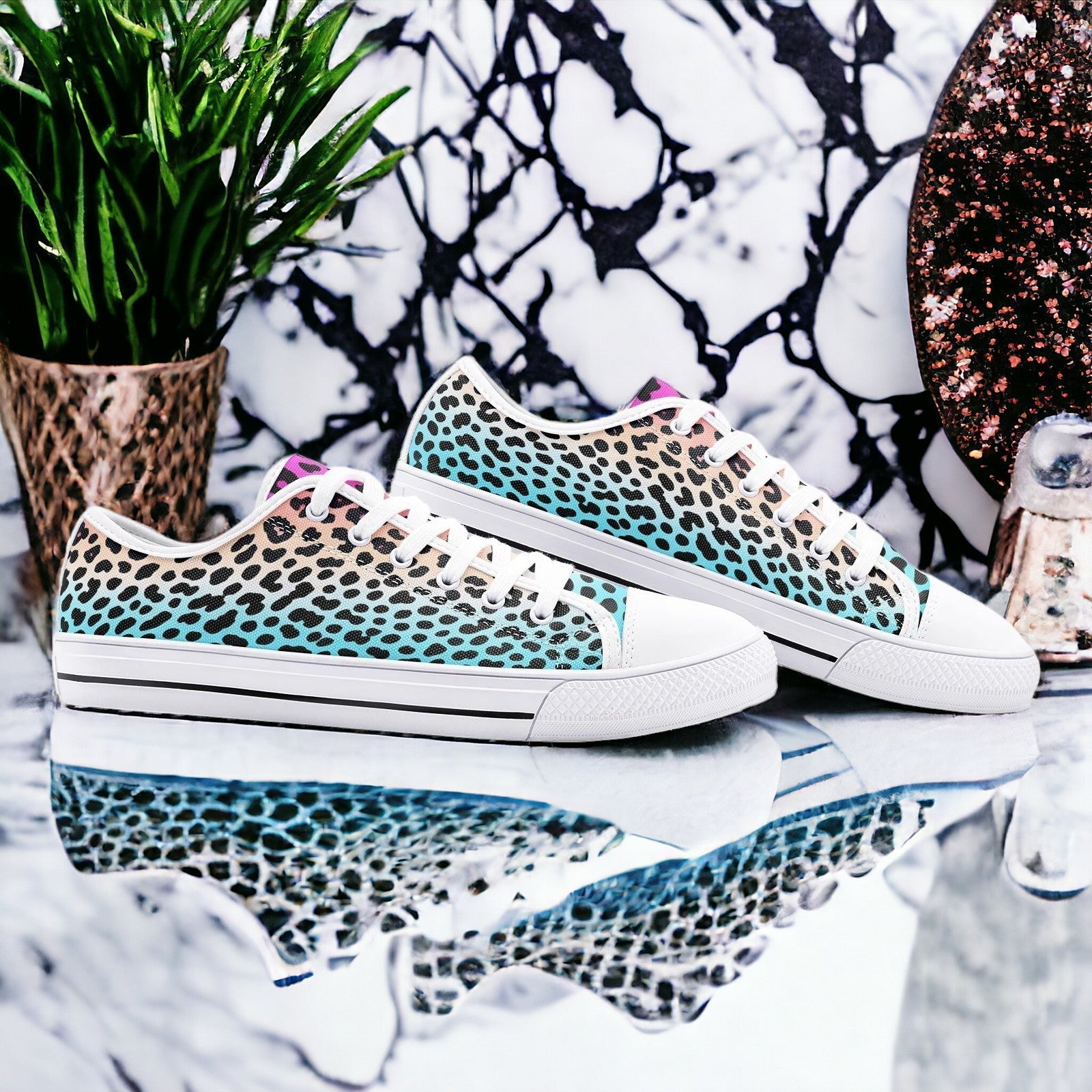 Gradient Leopard Print