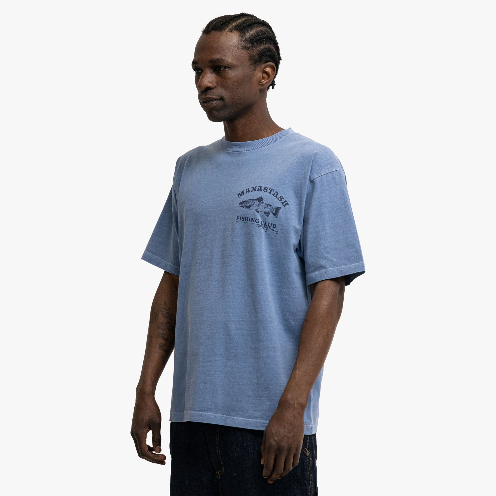 Manastash Pumice Lure T-Shirt Blue