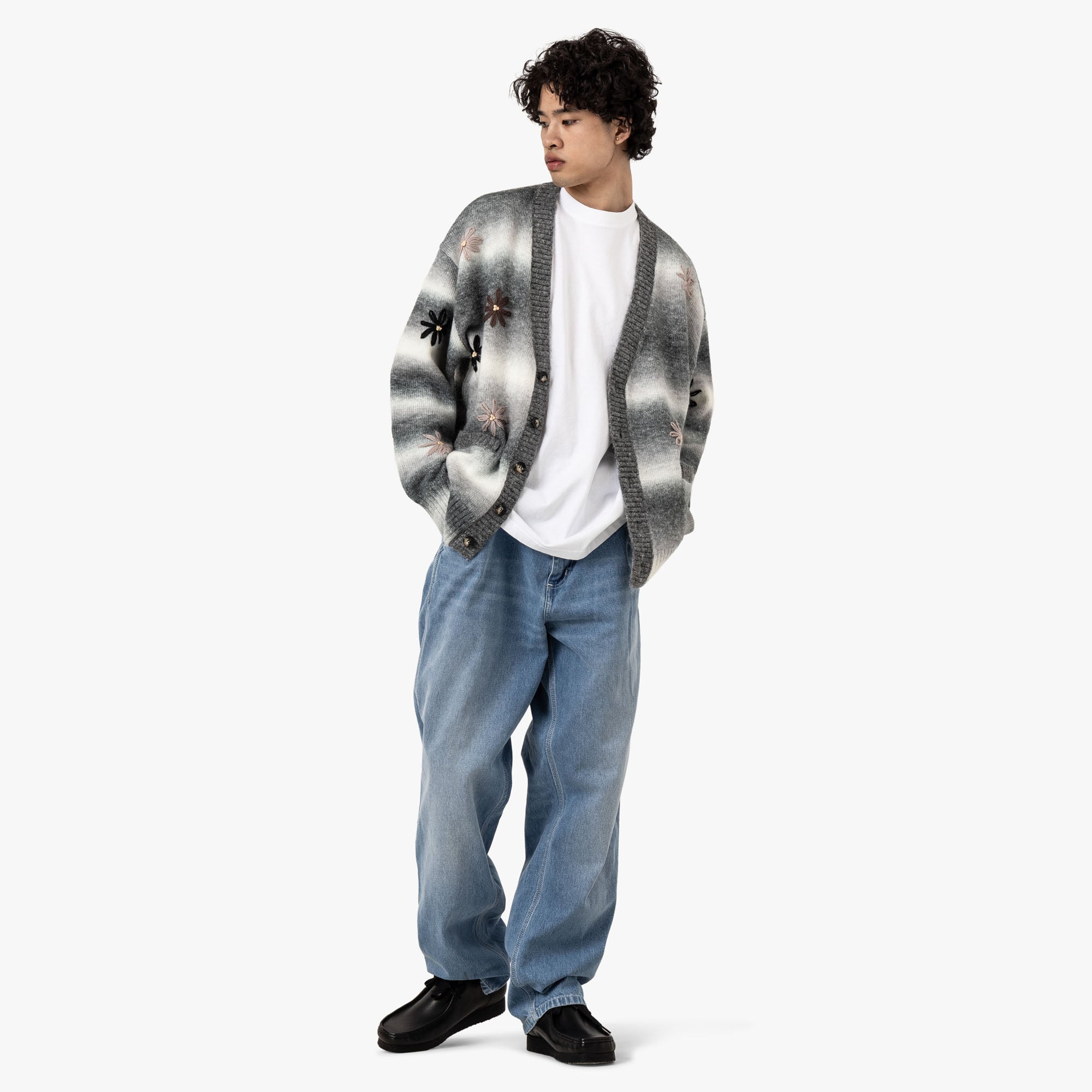 Patta Peace & Love Knitted Cardigan Forged Iron