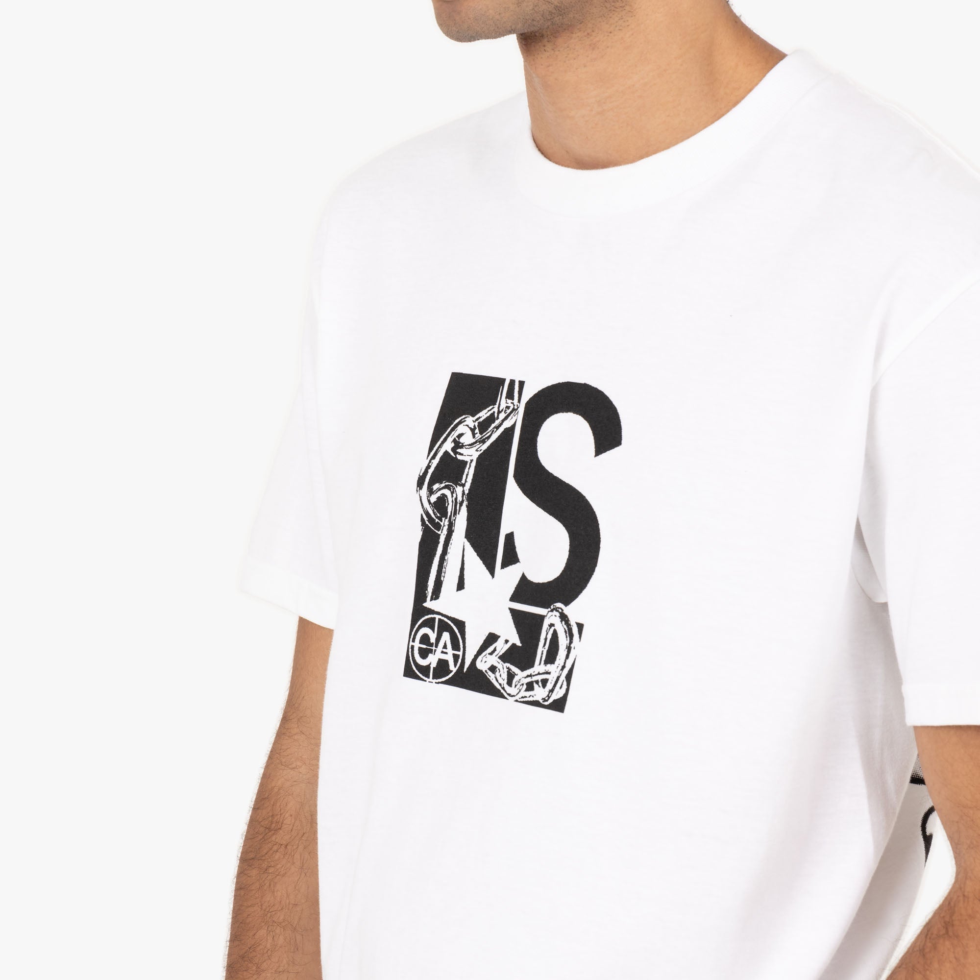 Livestock Chain Logo Early Adopter T-shirt / White