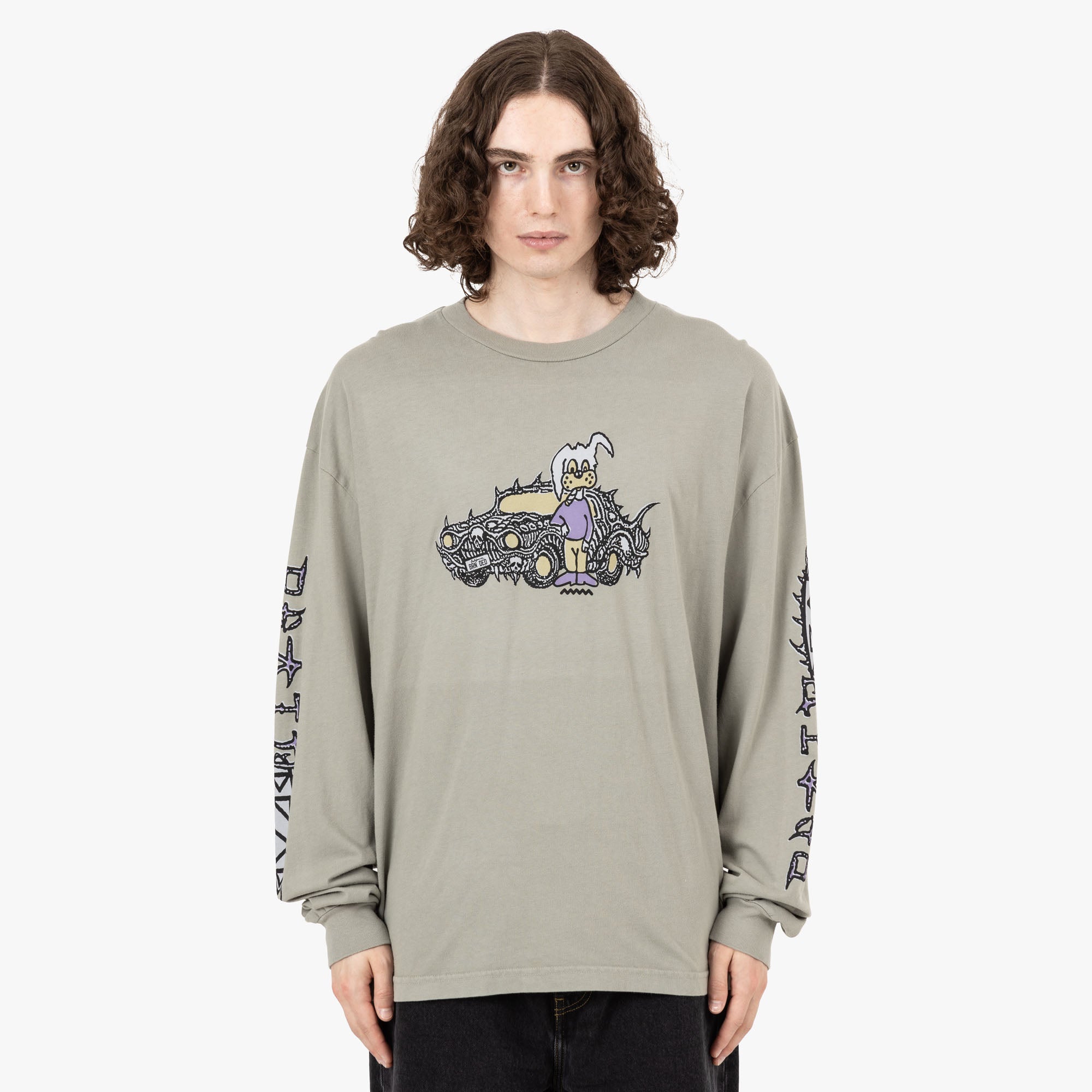 Brain Dead Bio Dog Long Sleeve T-shirt / Seagrass