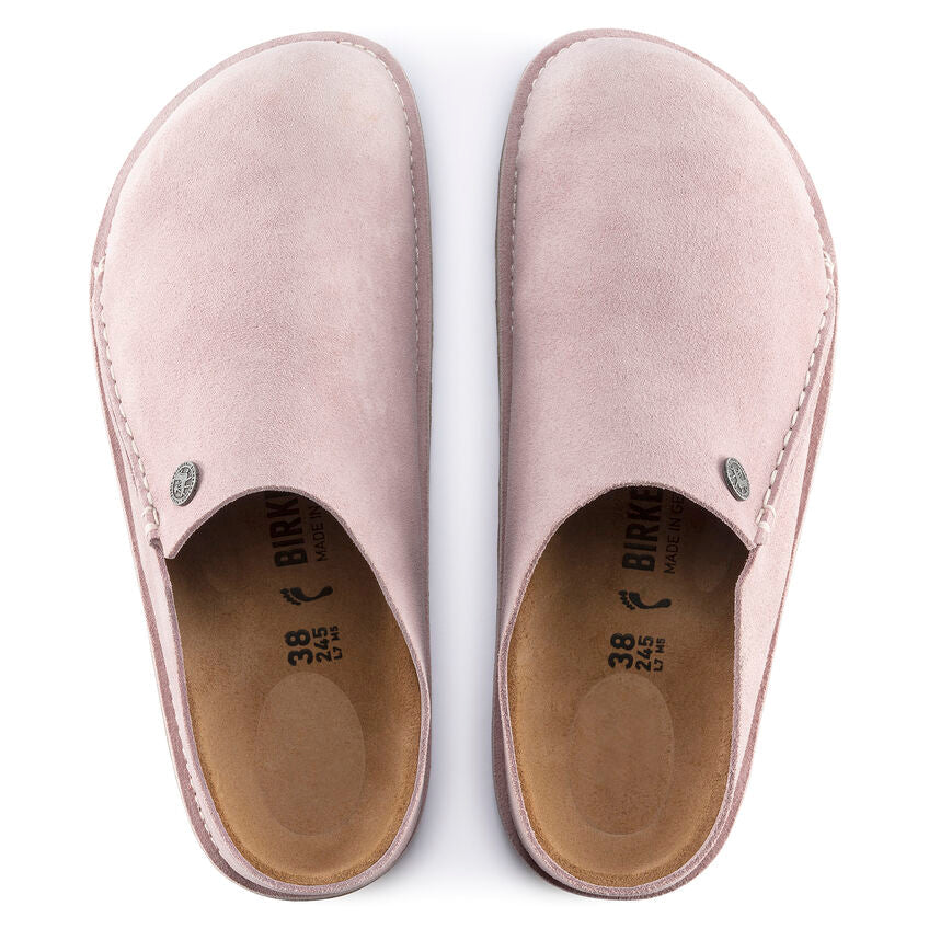 UNISEX BIRKENSTOCK ZERMATT PREMIUM SUEDE CLOG | LAVENDER / BLUSH