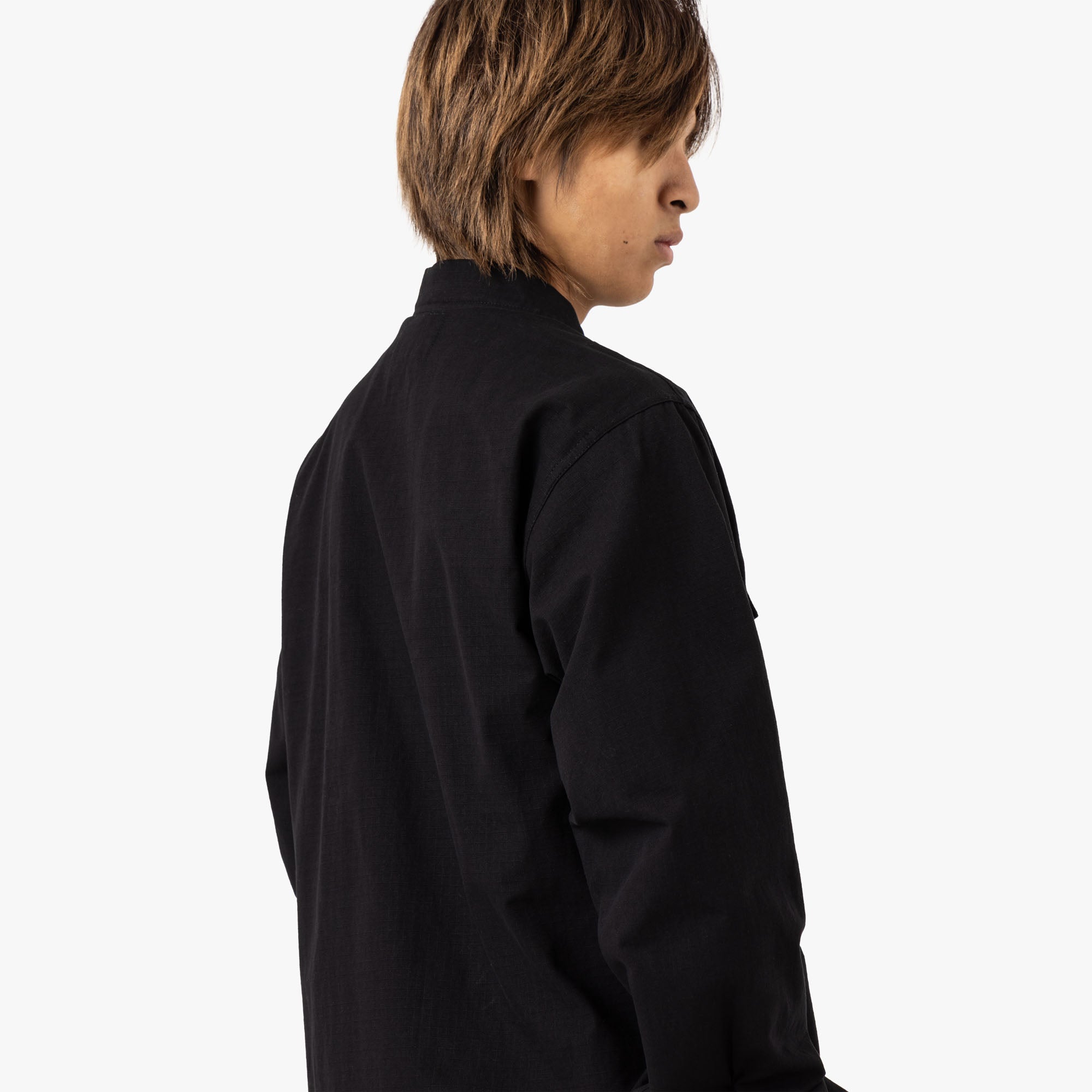 Brother Brother Military Souvenir Zip Shirt / Black