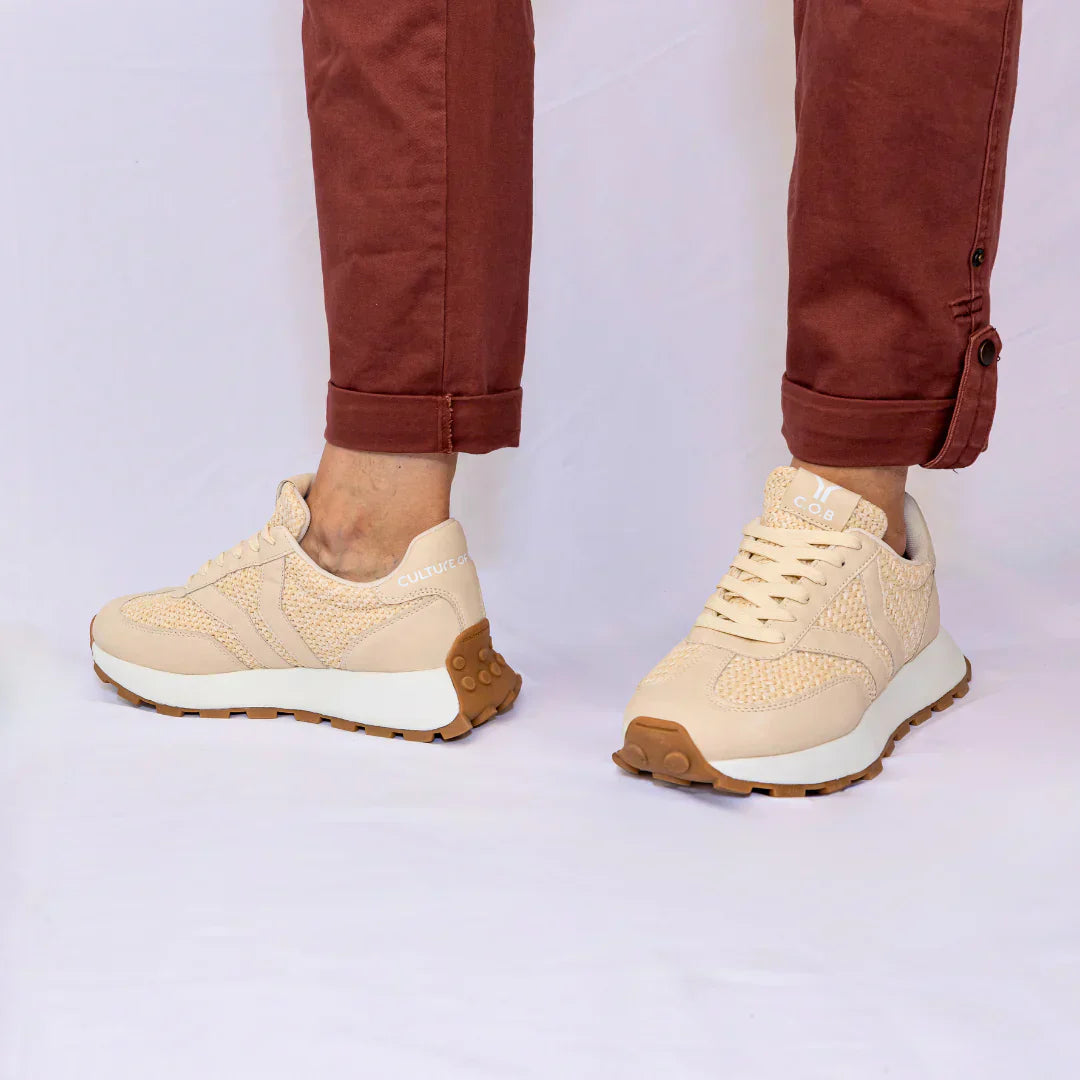 WOMEN'S C.O.B by CULTURE OF BRAVE HOPE SNEAKER | ECRU / ECRU WINGS