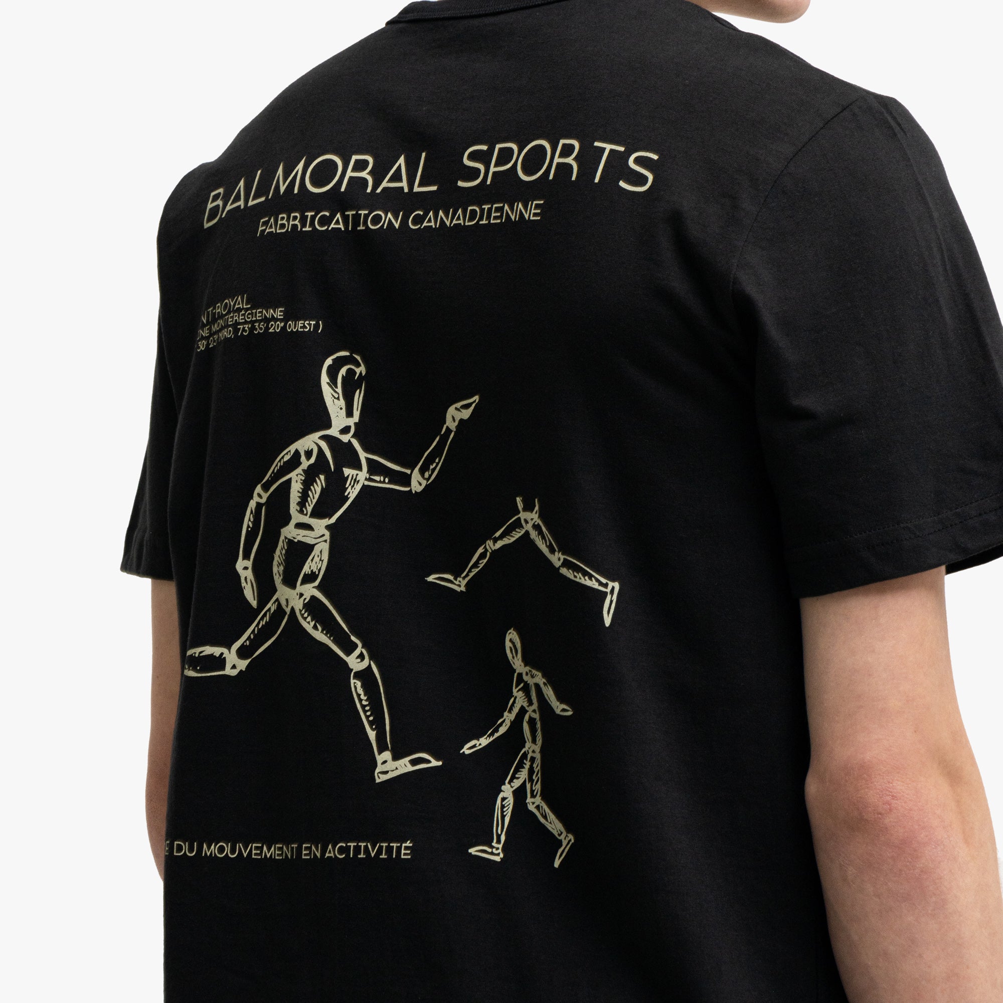 Balmoral Études T-Shirt Washed Black / Cream