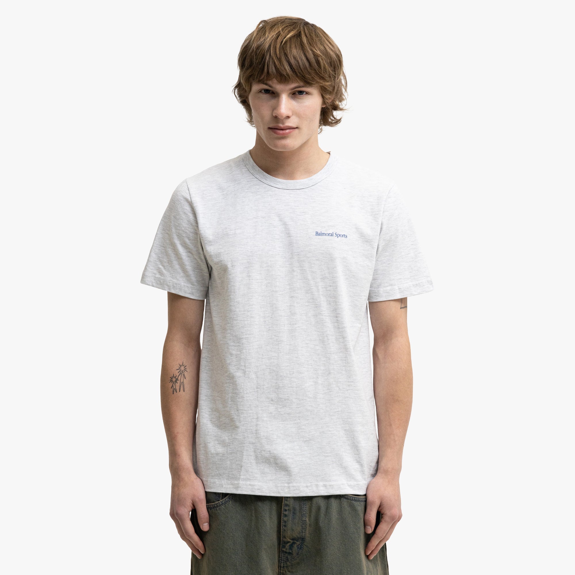 Balmoral Means T-shirt Ash Grey / Blue