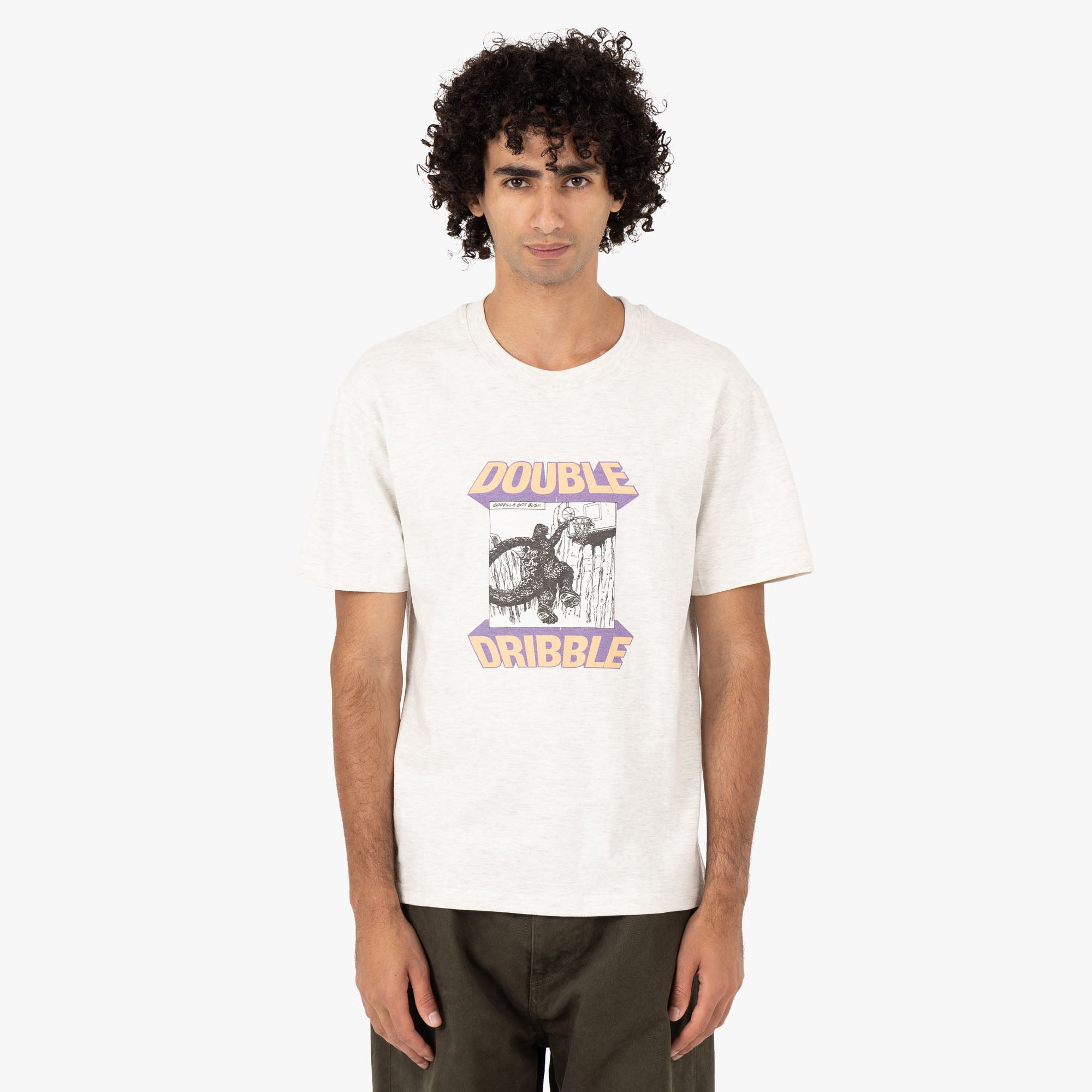 Double Dribble DD Godzilla T-shirt / Heather
