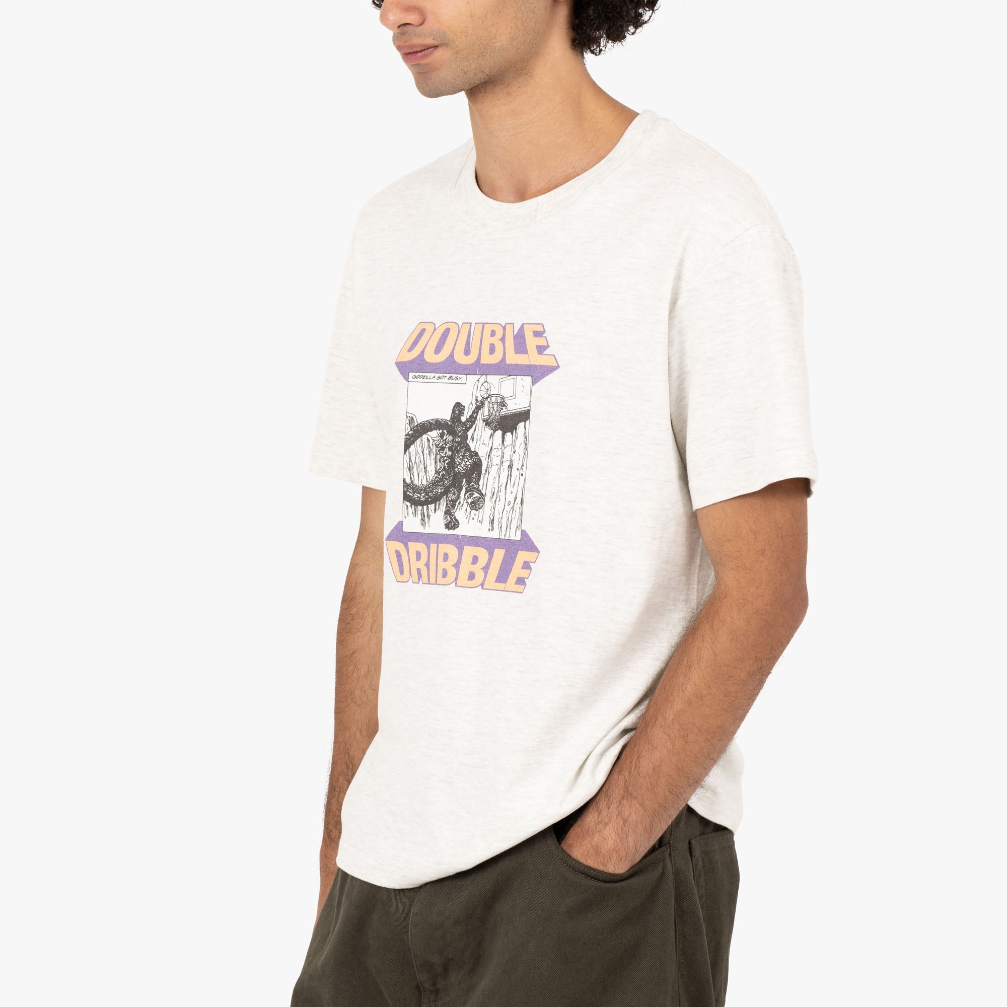 Double Dribble DD Godzilla T-shirt / Heather