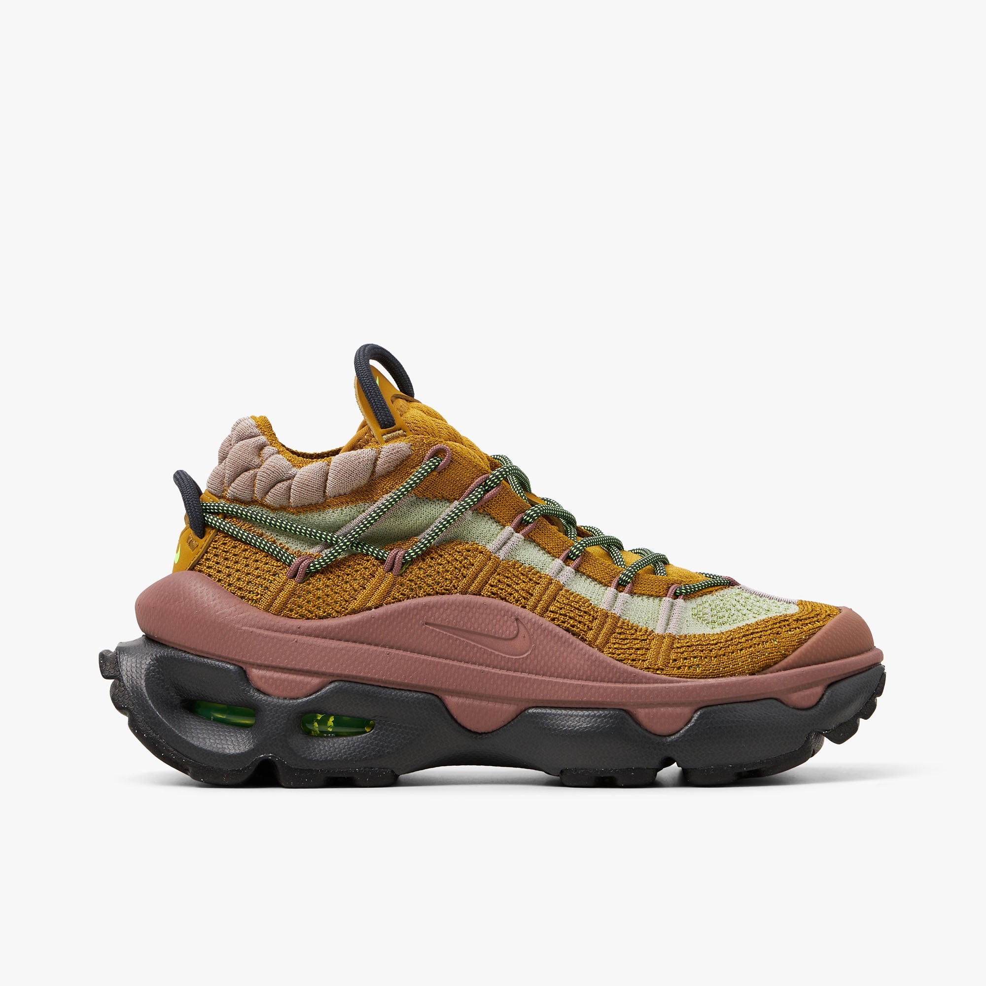 Nike Women's Air Max Flyknit Venture Bronzine / Volt - Smokey Mauve