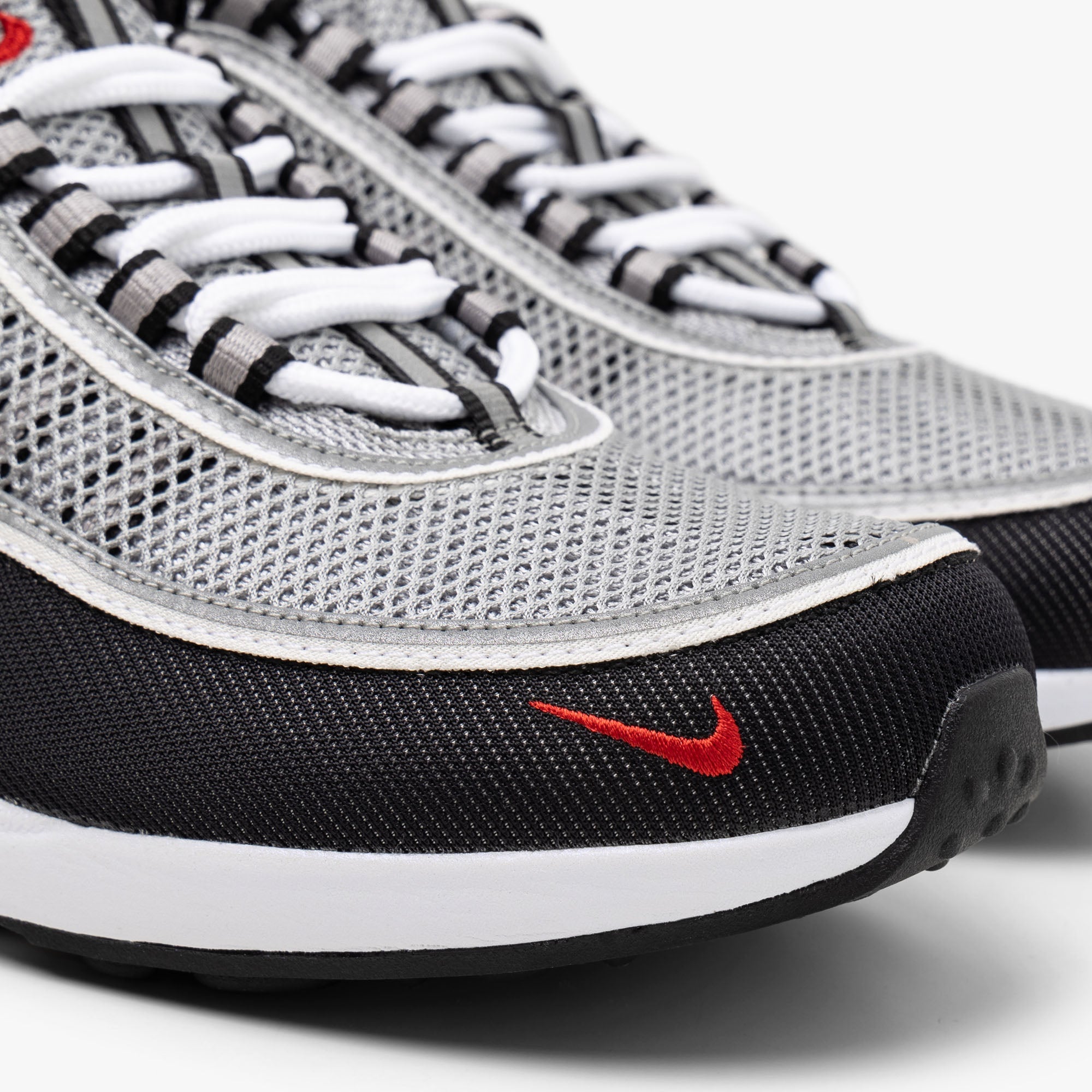 Nike Air Zoom Spiridon SP Metallic Silver / Sport Red