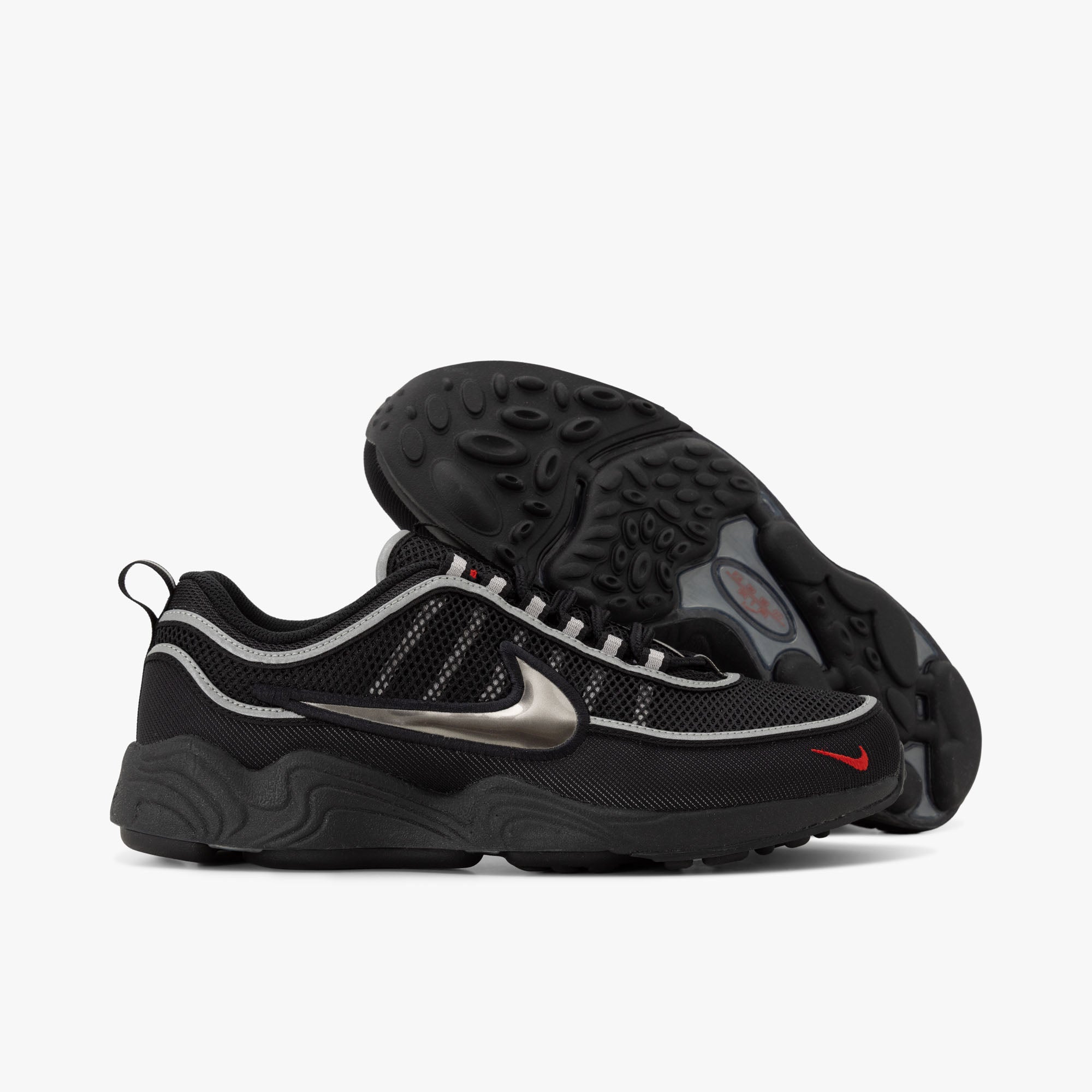 Nike Air Zoom Spiridon SP / Black / Black - Metallic Silver