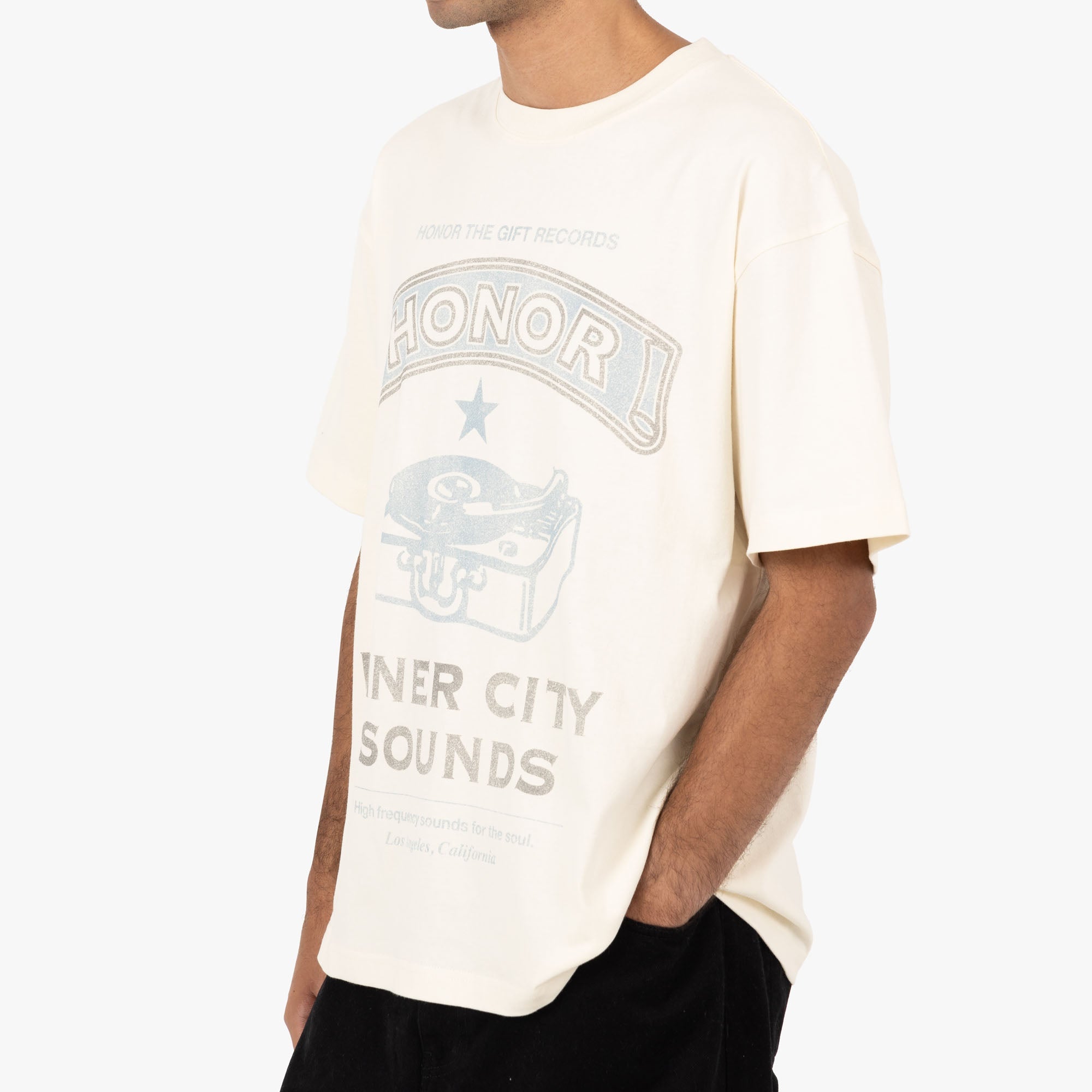 Honor The Gift Honor Records T-shirt / Cream