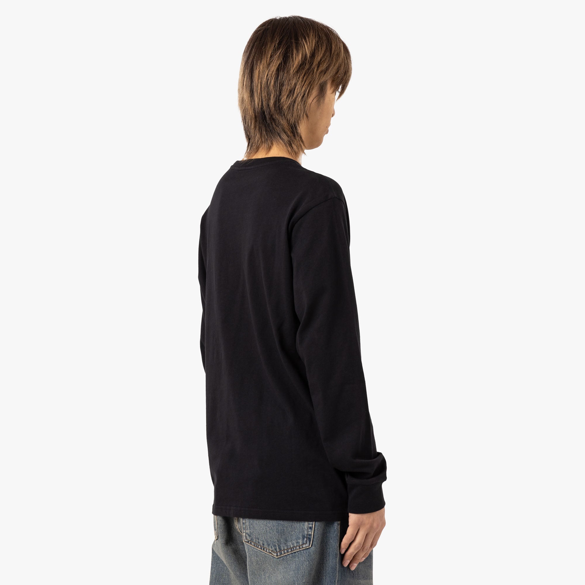 Carhartt WIP L/S Pocket T-Shirt Cotton Single Jersey / Black