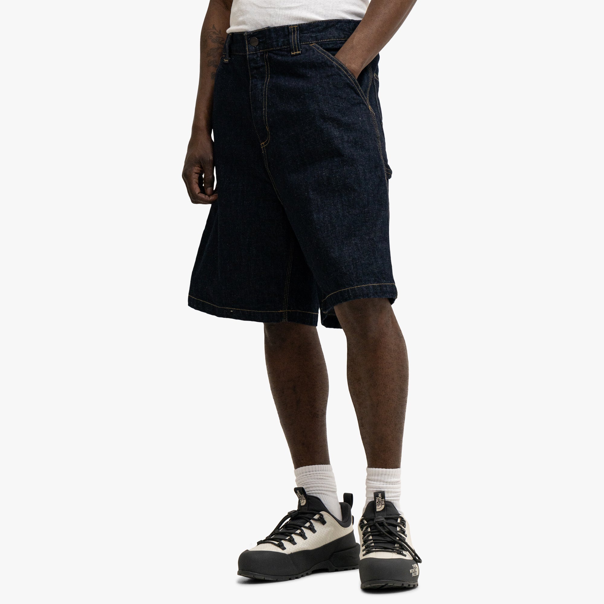 Carhartt WIP OG Single Knee Short Blue Rinsed