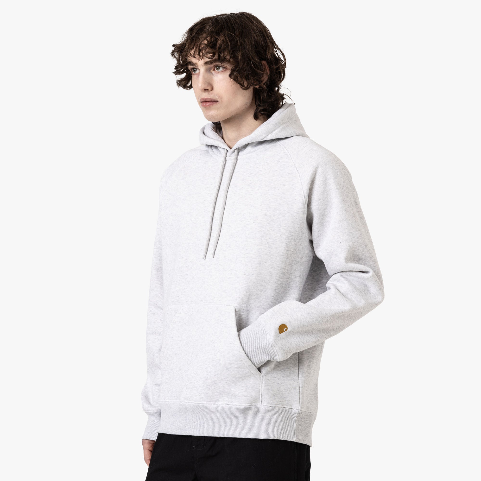 Carhartt WIP Chase Hooded Sweatshirt / Ash Heather