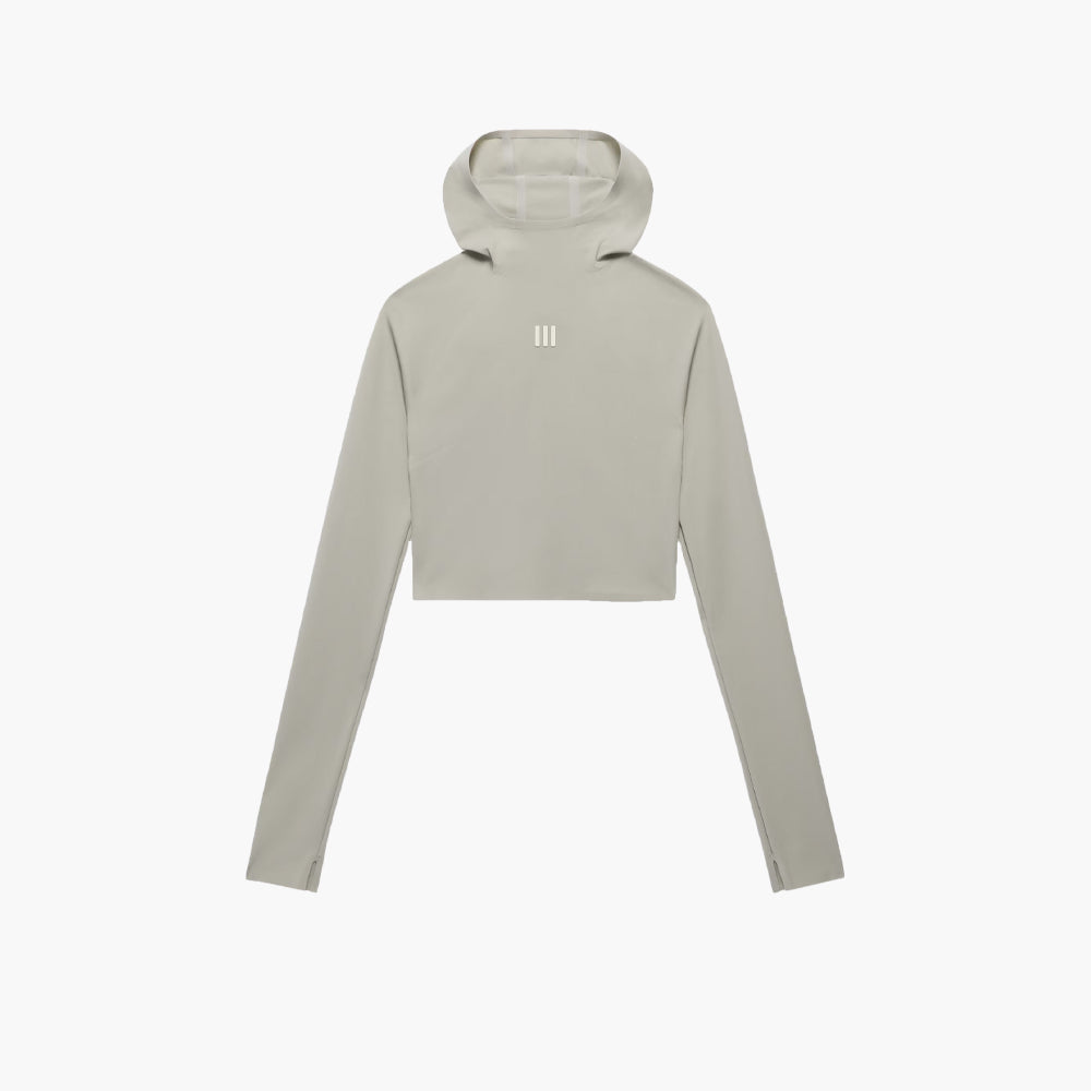 adidas X Fear Of God Women's Base Layer Crop Hoodie/Sesame