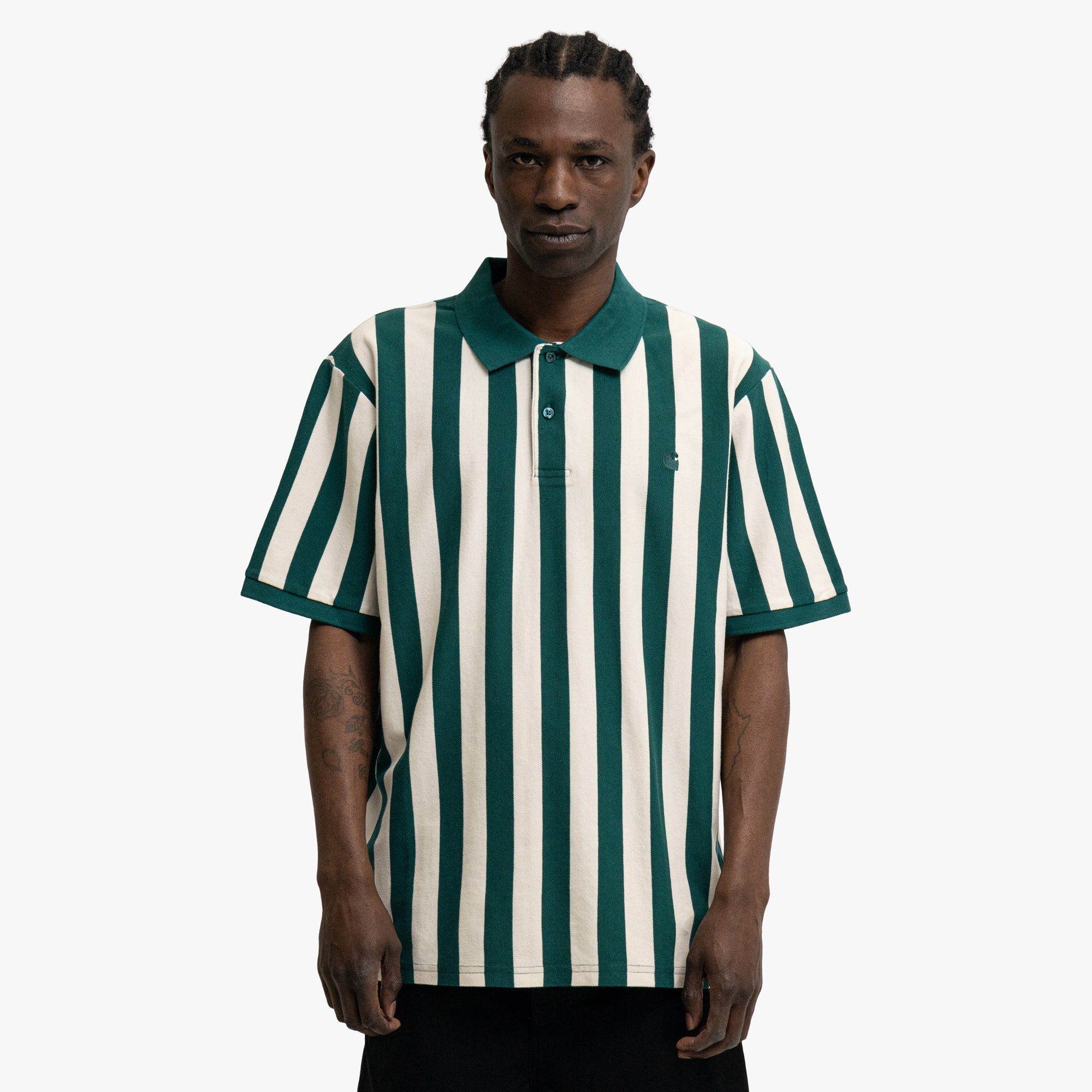 Carhartt WIP Boynton Polo Rainforest Stripe