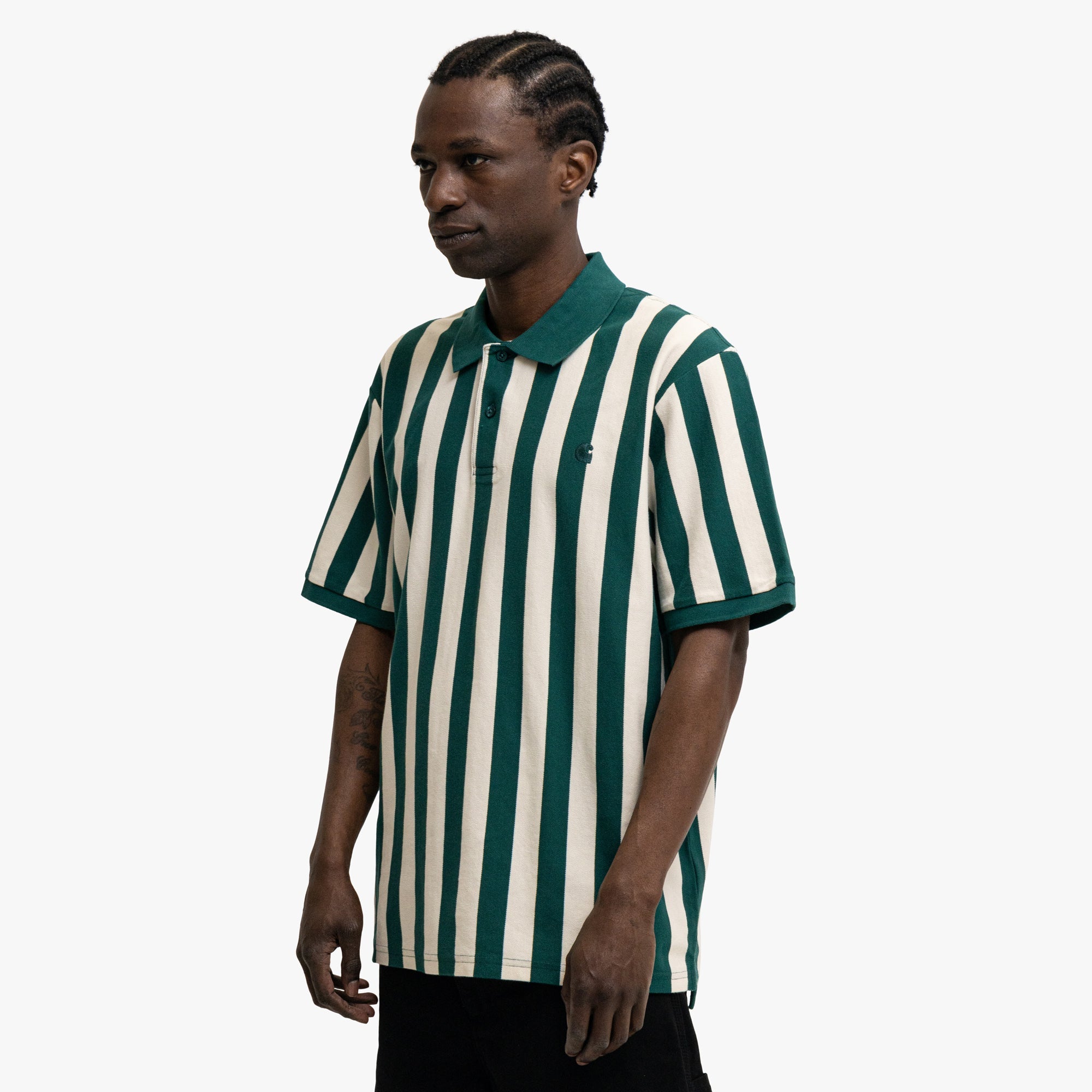 Carhartt WIP Boynton Polo Rainforest Stripe