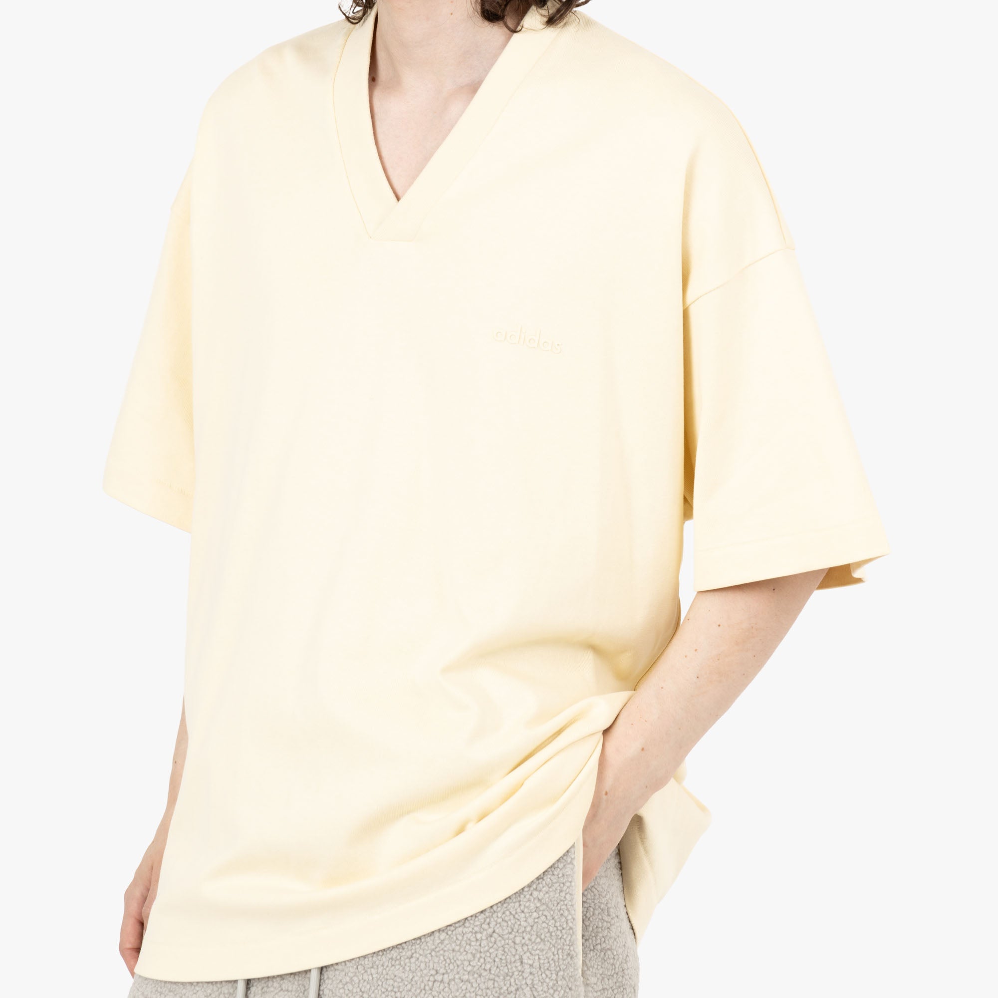 adidas X Fear Of God Athletics V Neck Tee Pale / Yellow
