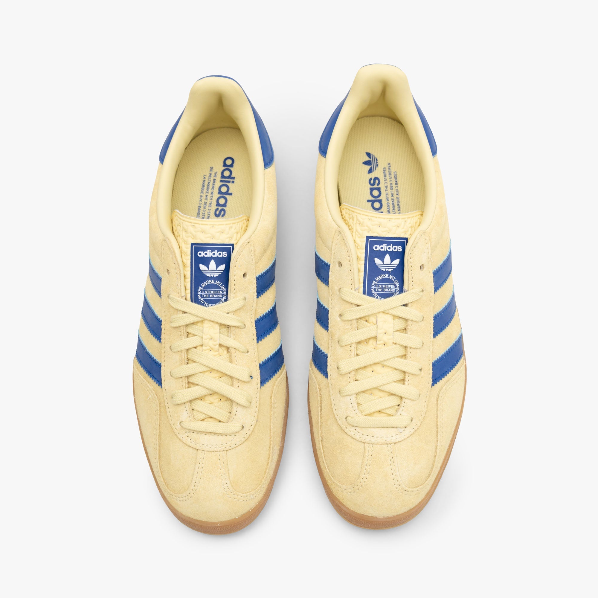 adidas Originals Gazelle Indoor Powder Yellow / Team Royal Blue - Footwear White