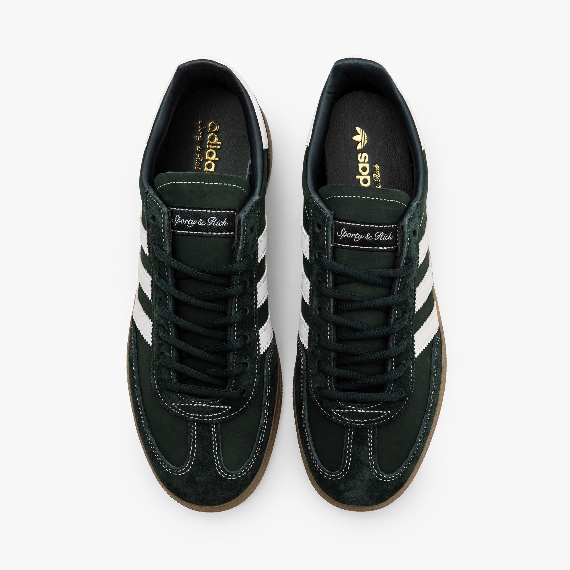 adidas Originals x Sporty & Rich Handball Spezial Dark Green / Cloud White - Gum