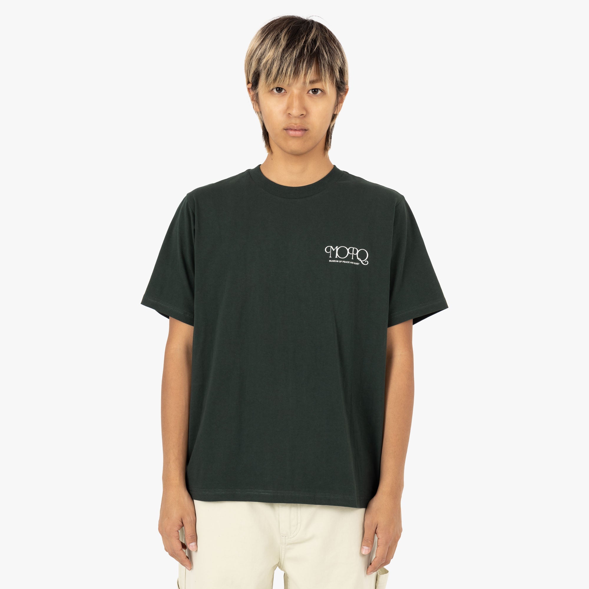 Museum of Peace & Quiet Free Hand T-shirt / Pine