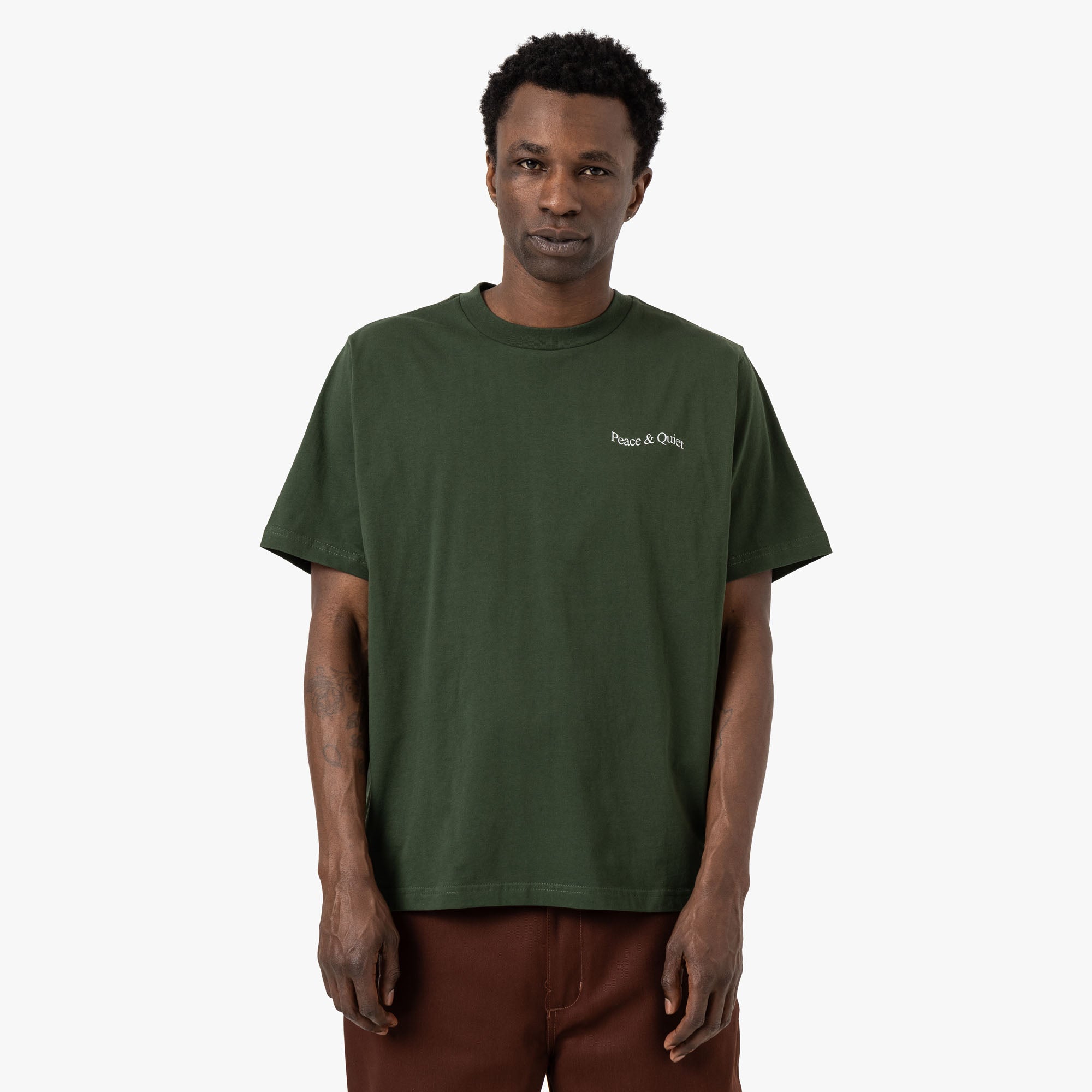 Museum Of Peace & Quiet Wordmark T-Shirt / Forest