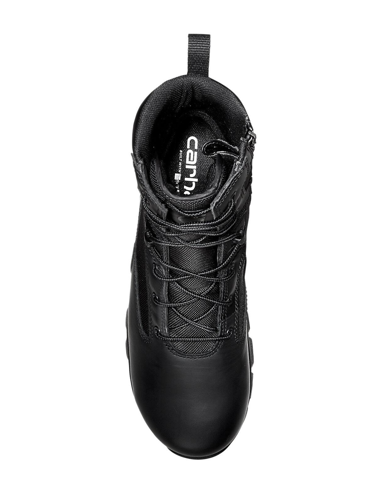 MEN'S CARHARTT GILMORE WATERPROOF 8-INCH SIDE ZIP BOOT | BLACK