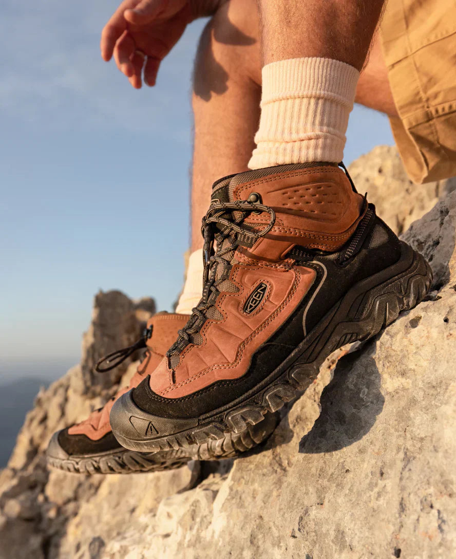 MEN'S KEEN TARGHEE IV WATERPROOF HIKING SHOE | SEA TURTLE / ROASTED PECAN