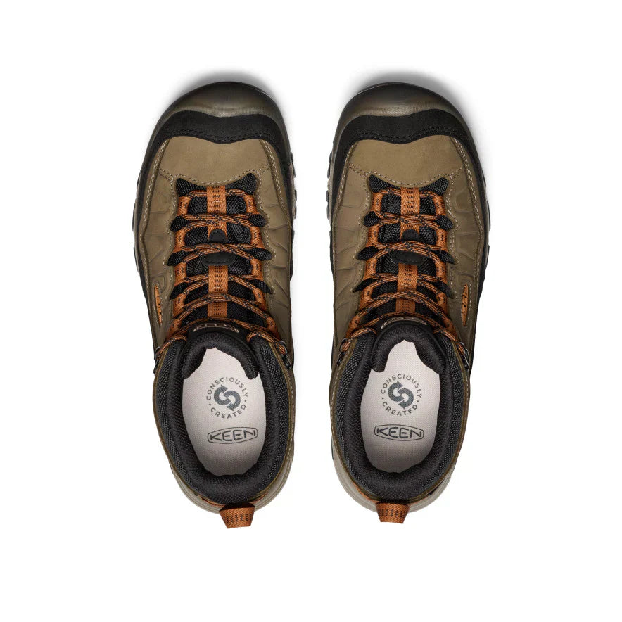 MEN'S KEEN TARGHEE IV WATERPROOF HIKING SHOE | SEA TURTLE / ROASTED PECAN