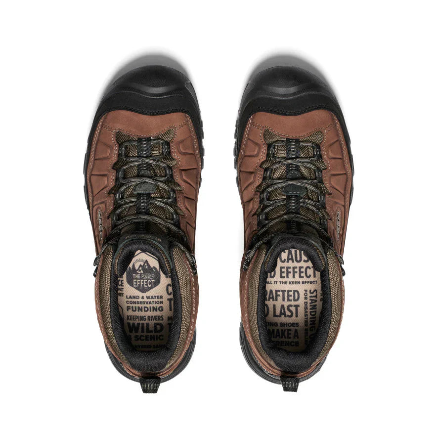 MEN'S KEEN TARGHEE IV WATERPROOF HIKING BOOT | BISON / BLACK