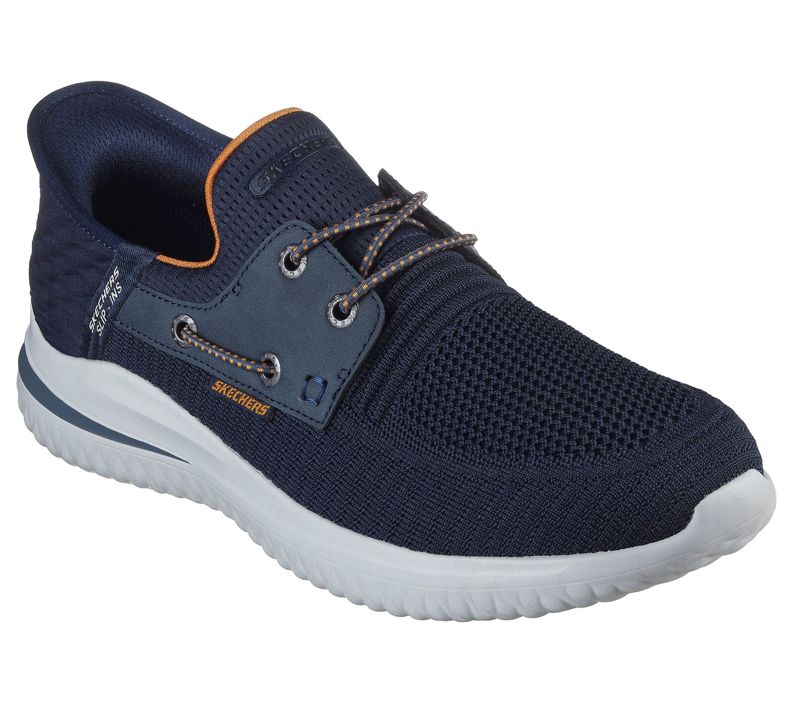 MEN'S SKECHERS SLIP-INS RELAXED DELSON 3.0-ROTH | NAVY