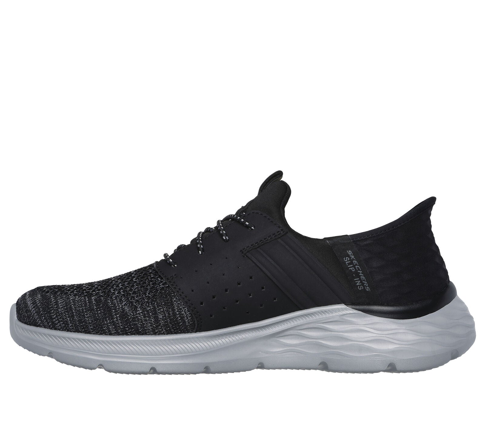 MEN'S SKECHERS SLIP-INS RELAXED FIT: GARNER - NEWICK | BLACK