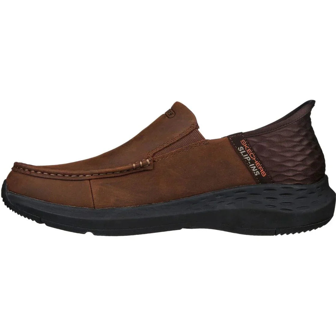 MEN'S SKECHERS SLIP-INS RELAXED FIT PARSON - OSWIN | DARK BROWN