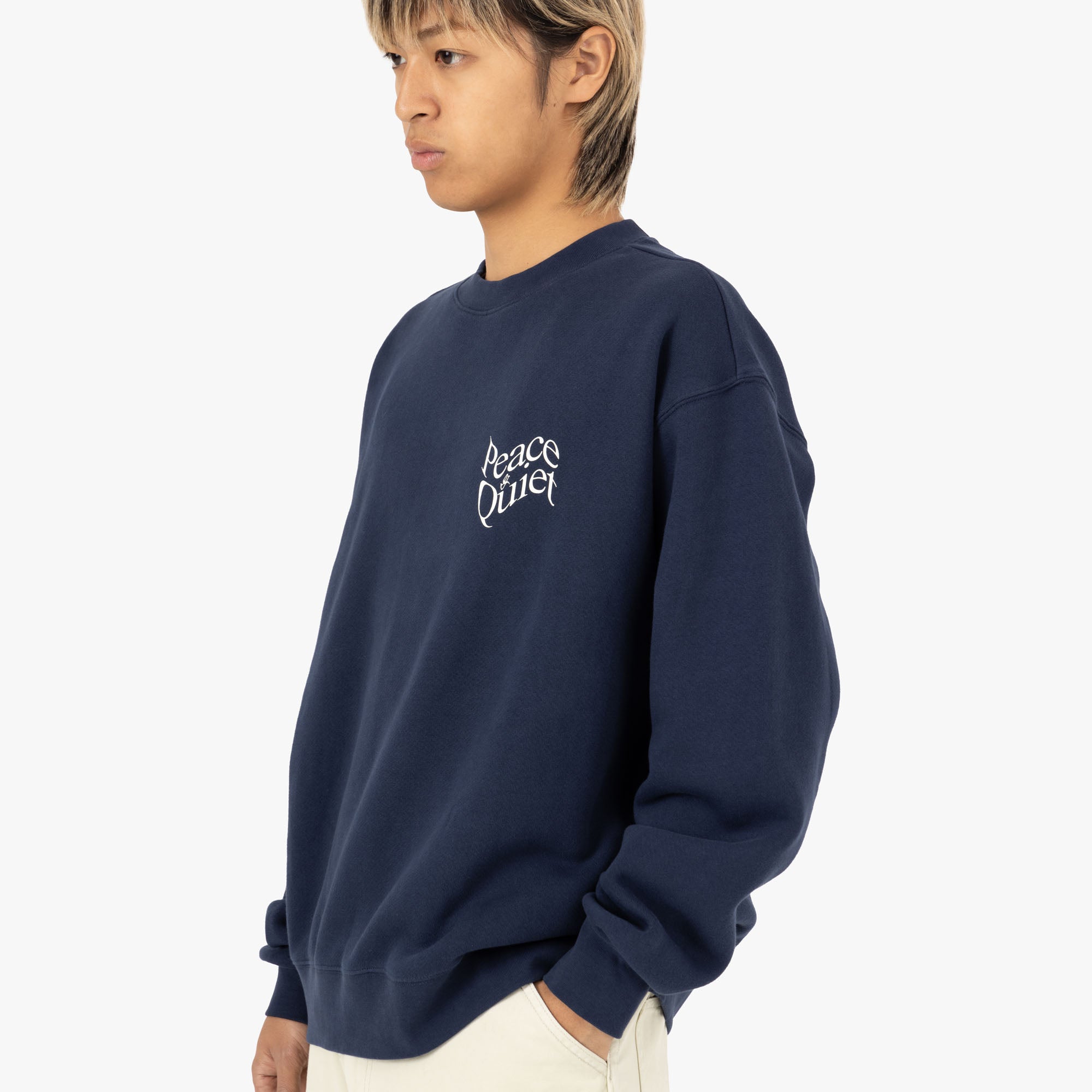 Museum of Peace & Quiet Warped Crewneck / Navy