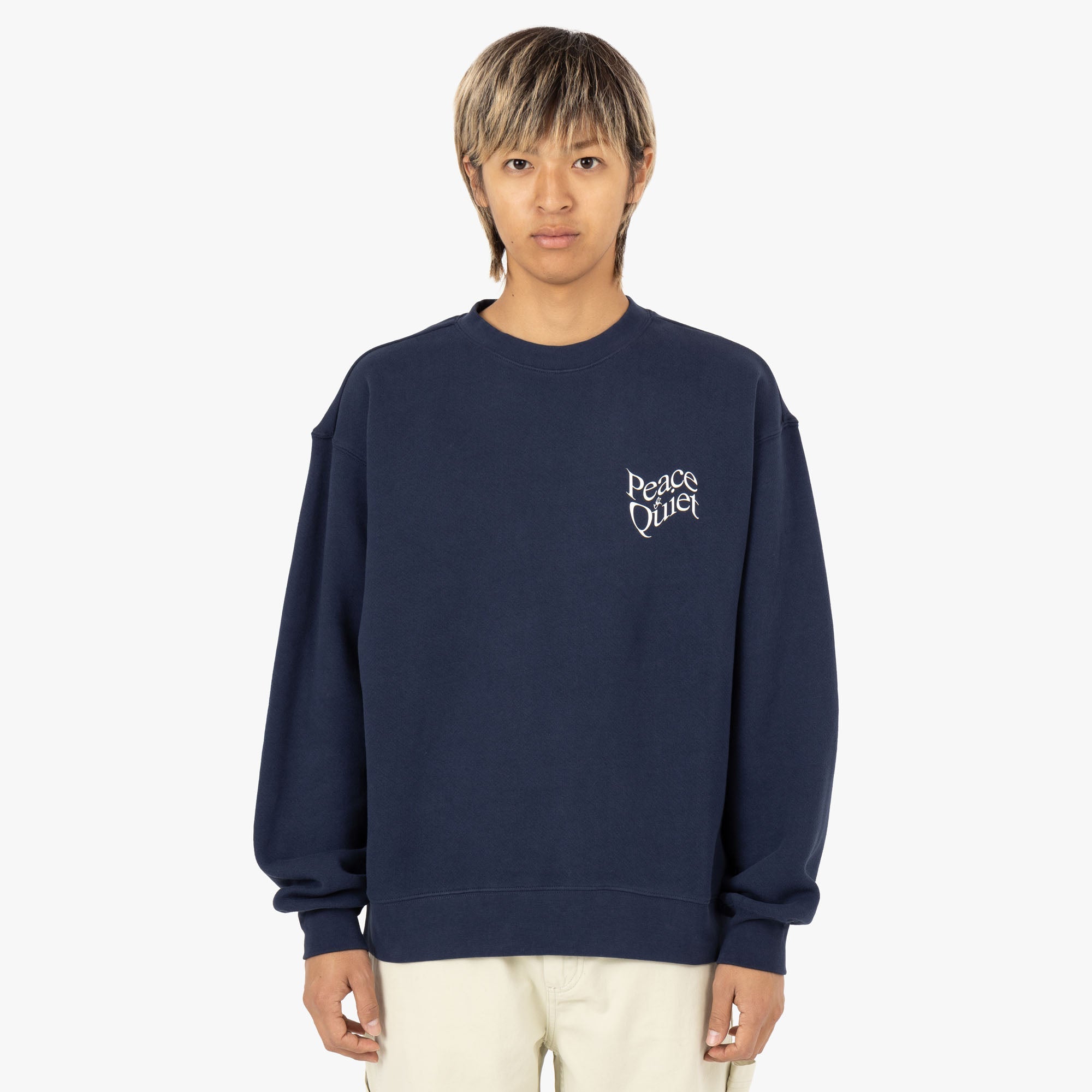 Museum of Peace & Quiet Warped Crewneck / Navy