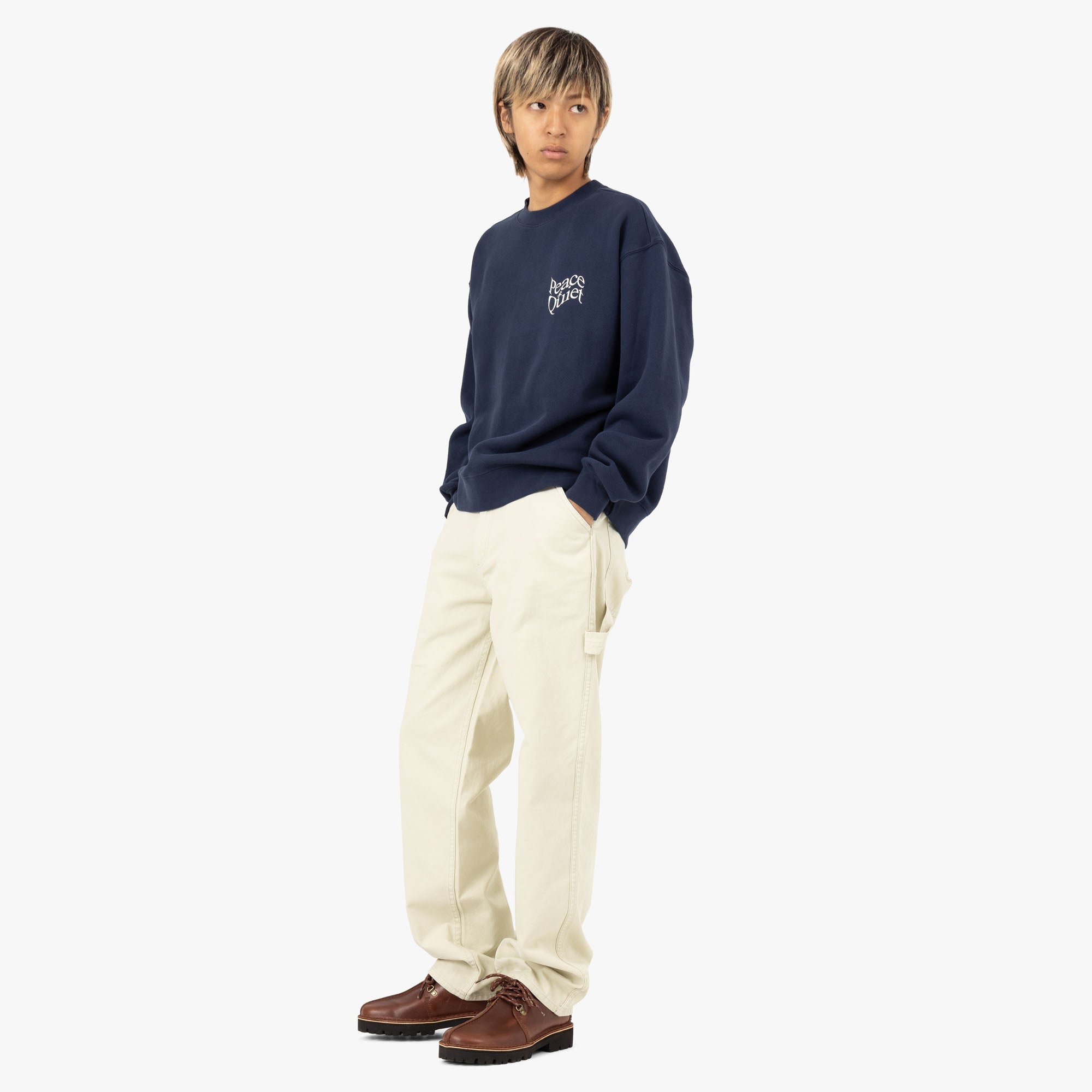 Museum of Peace & Quiet Warped Crewneck / Navy