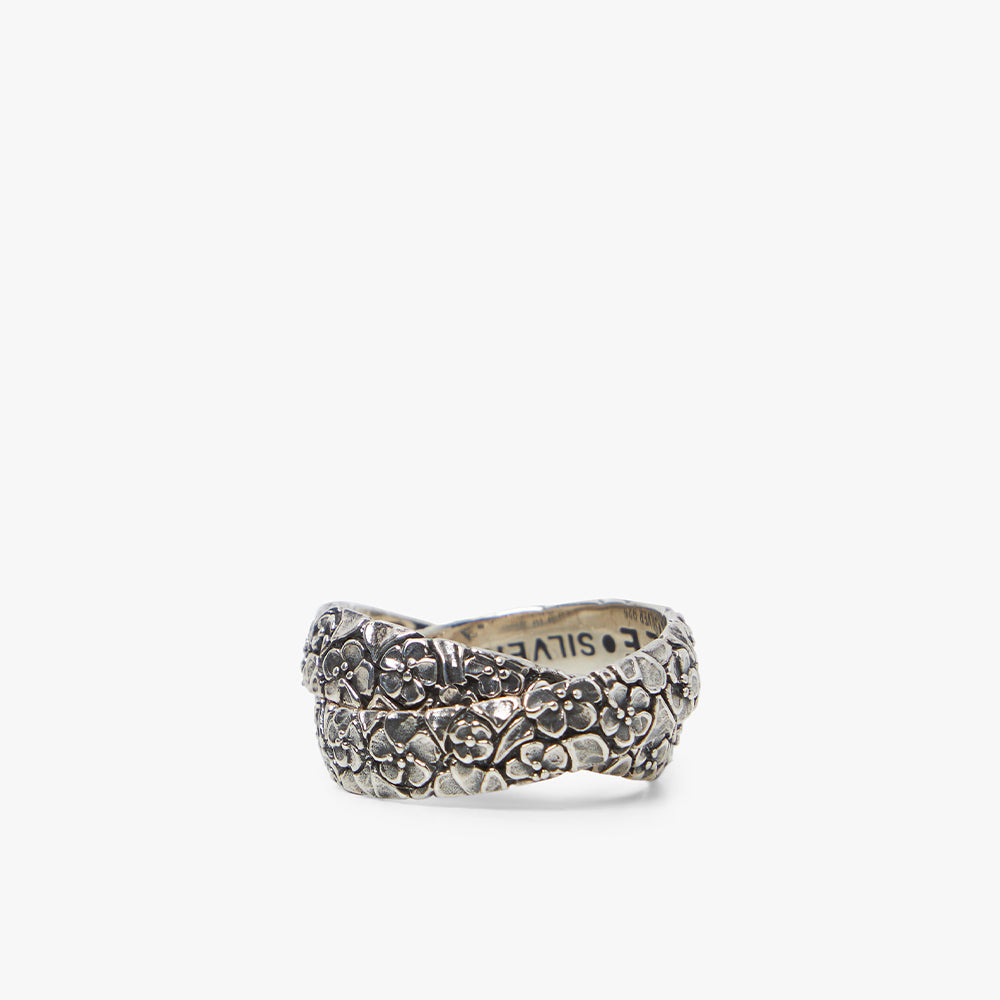 MAPLE Floral Linked Ring / Silver .925