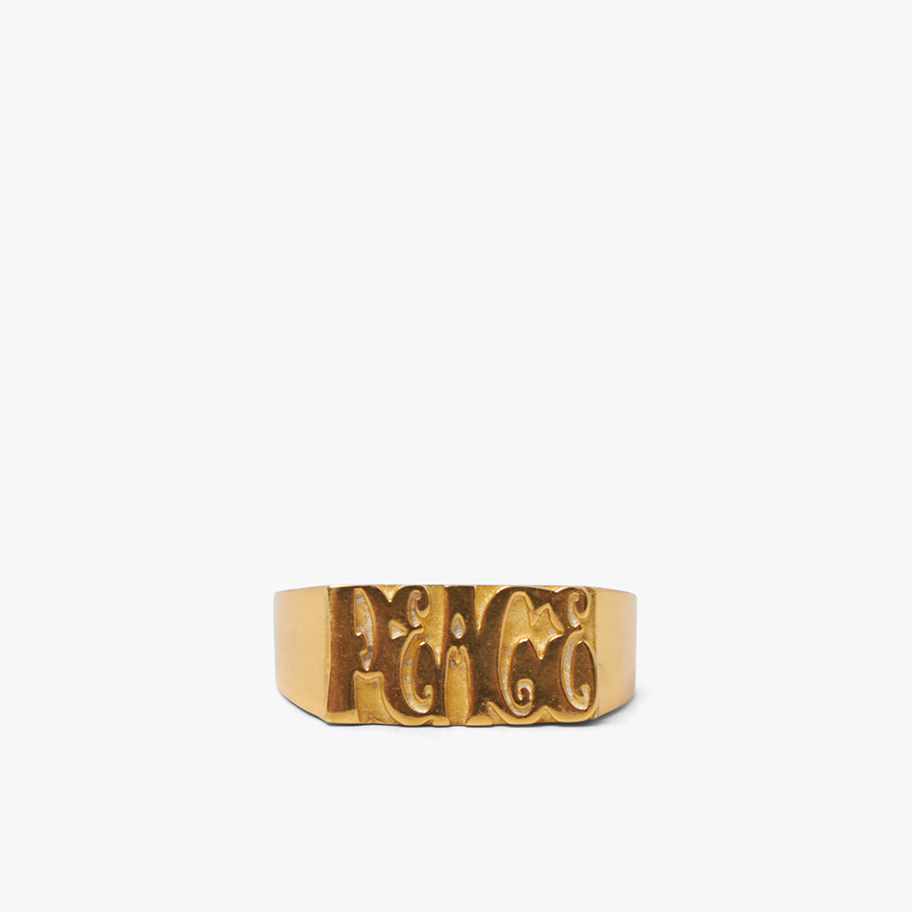 MAPLE Word Peace Ring / 14K Gold Plated