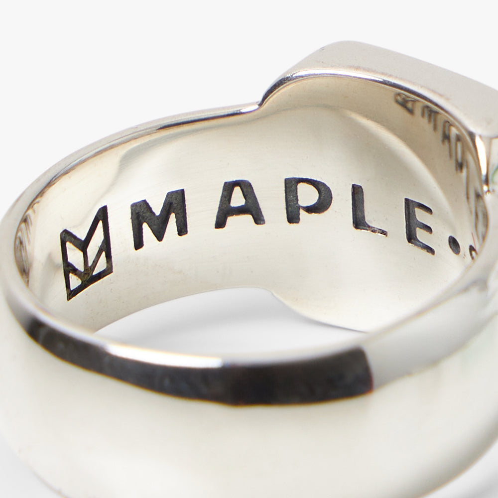Maple Smiley Signet / Silver 925