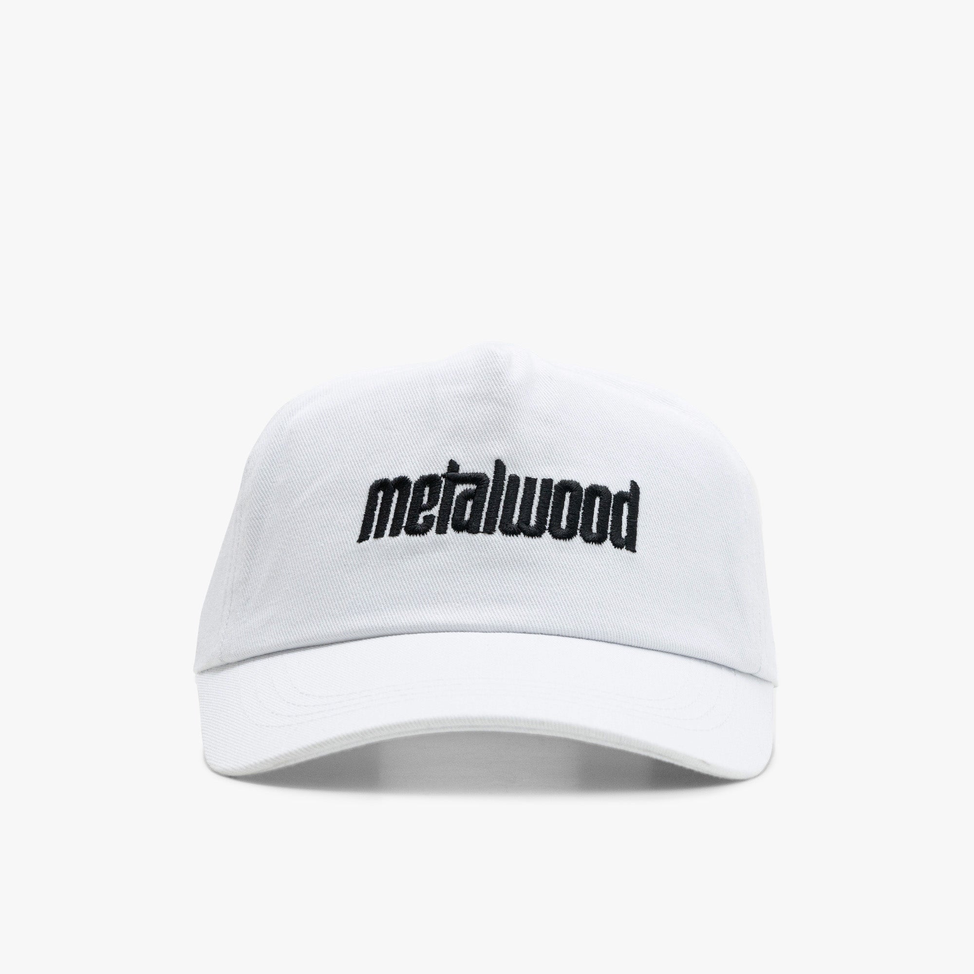 Metalwood Logo 5-Panel Hat White