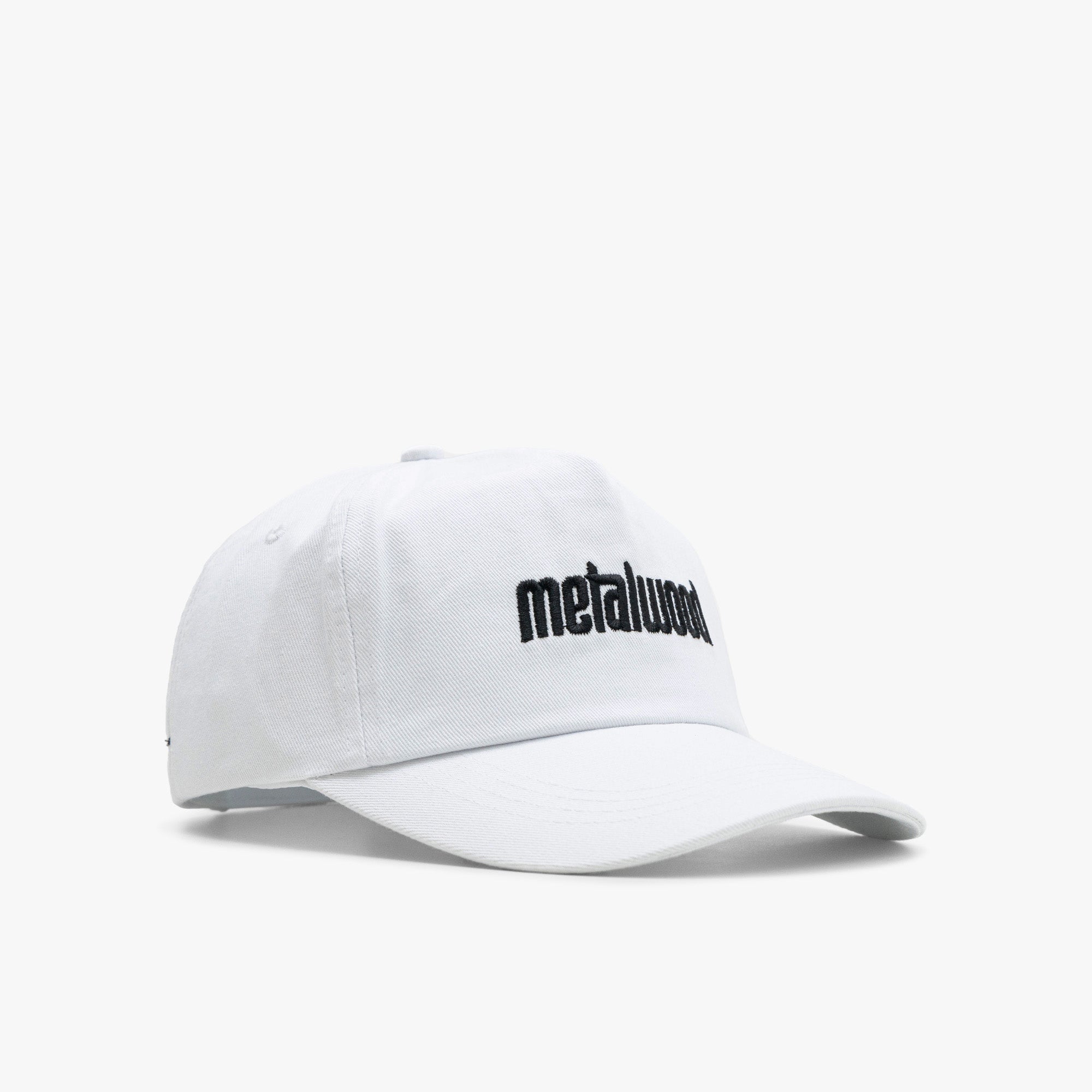 Metalwood Logo 5-Panel Hat White